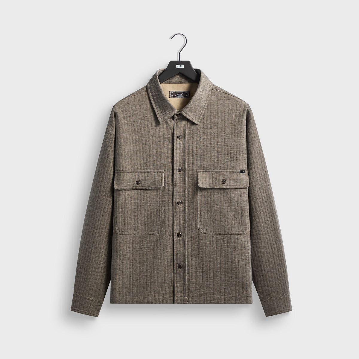Kith Herringbone Dobby Henson Buttondown - Palomino - PH