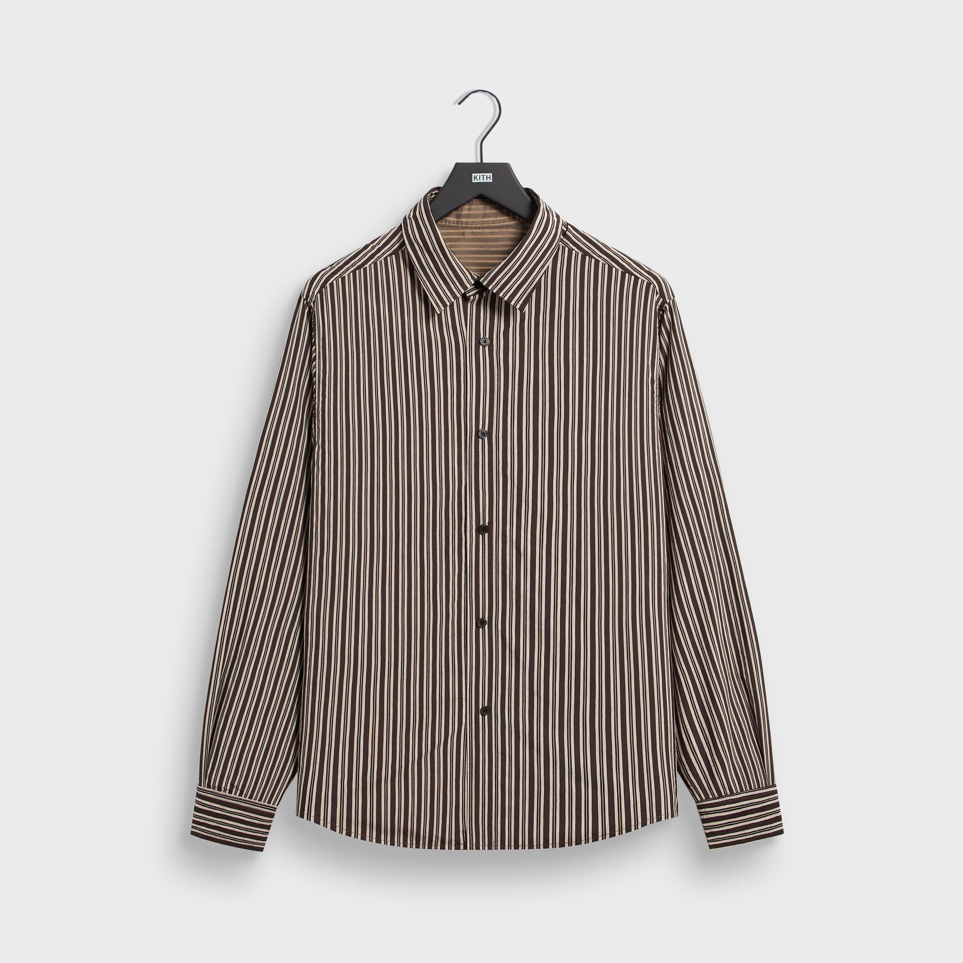Kith Layered Stripe Georgie Shirt - Gobi