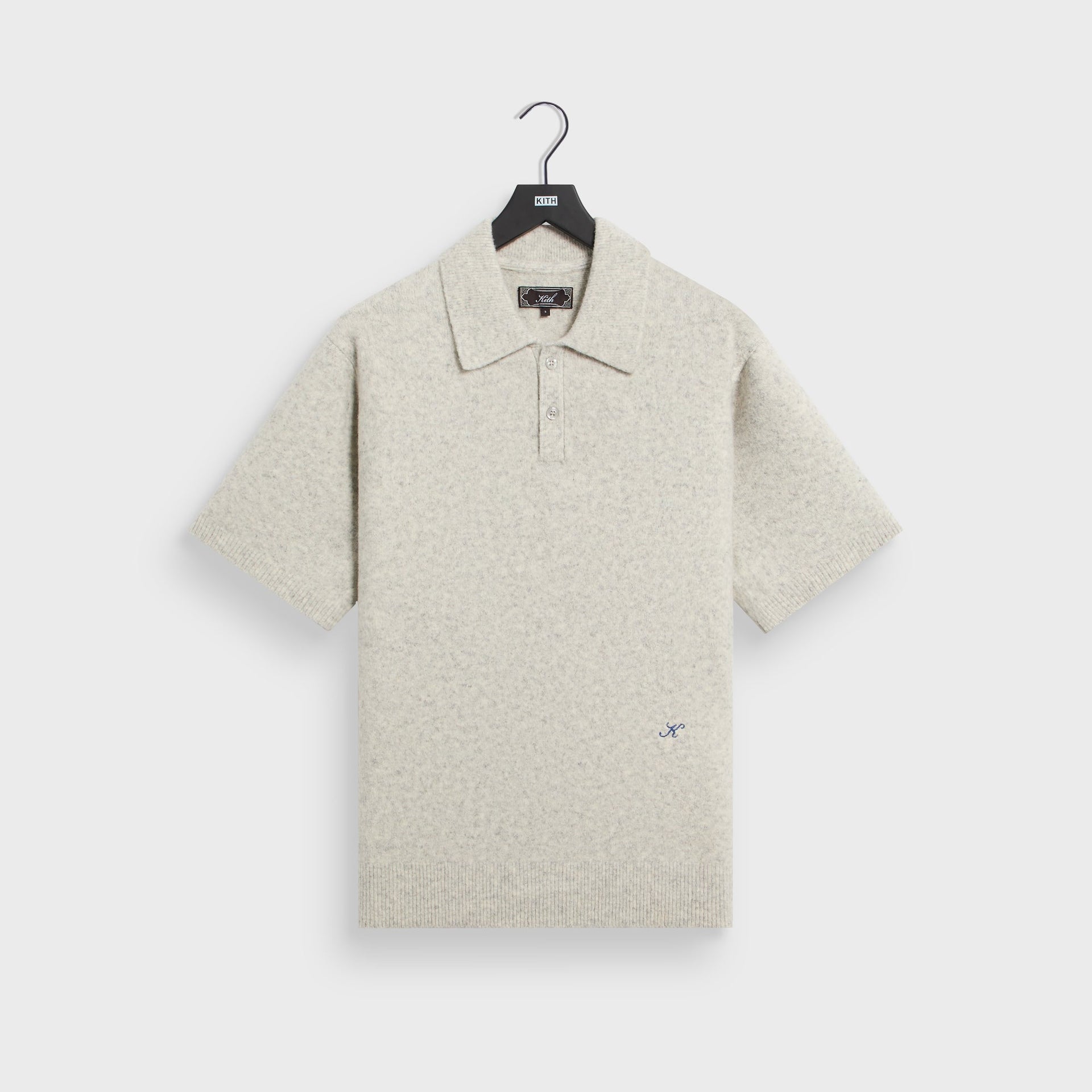 Kith Boucle Tobey Polo - Light Heather Grey - PH