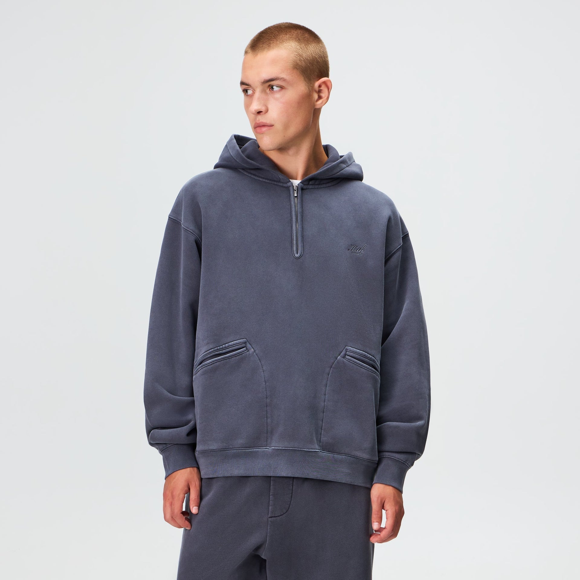 Kith Wilder Quarter Zip Hoodie - Void - PH
