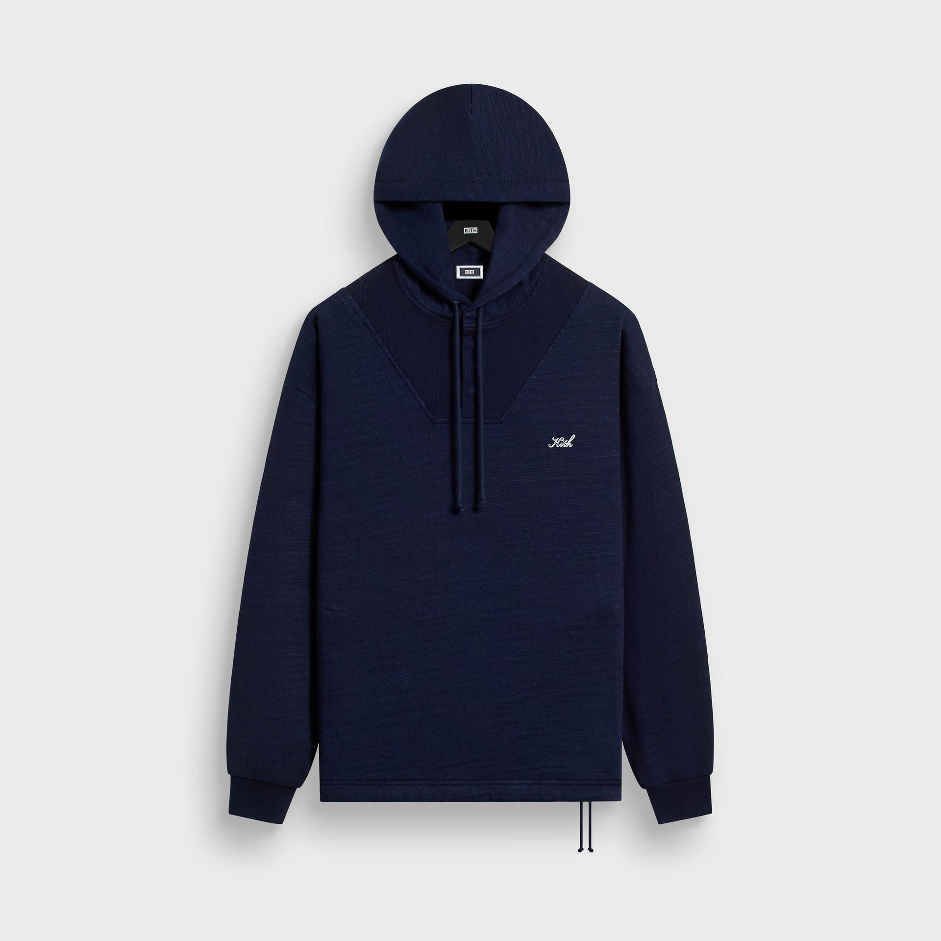 Kith Indigo Fleece Cropped Camden Hoodie - Raw Indigo - PH