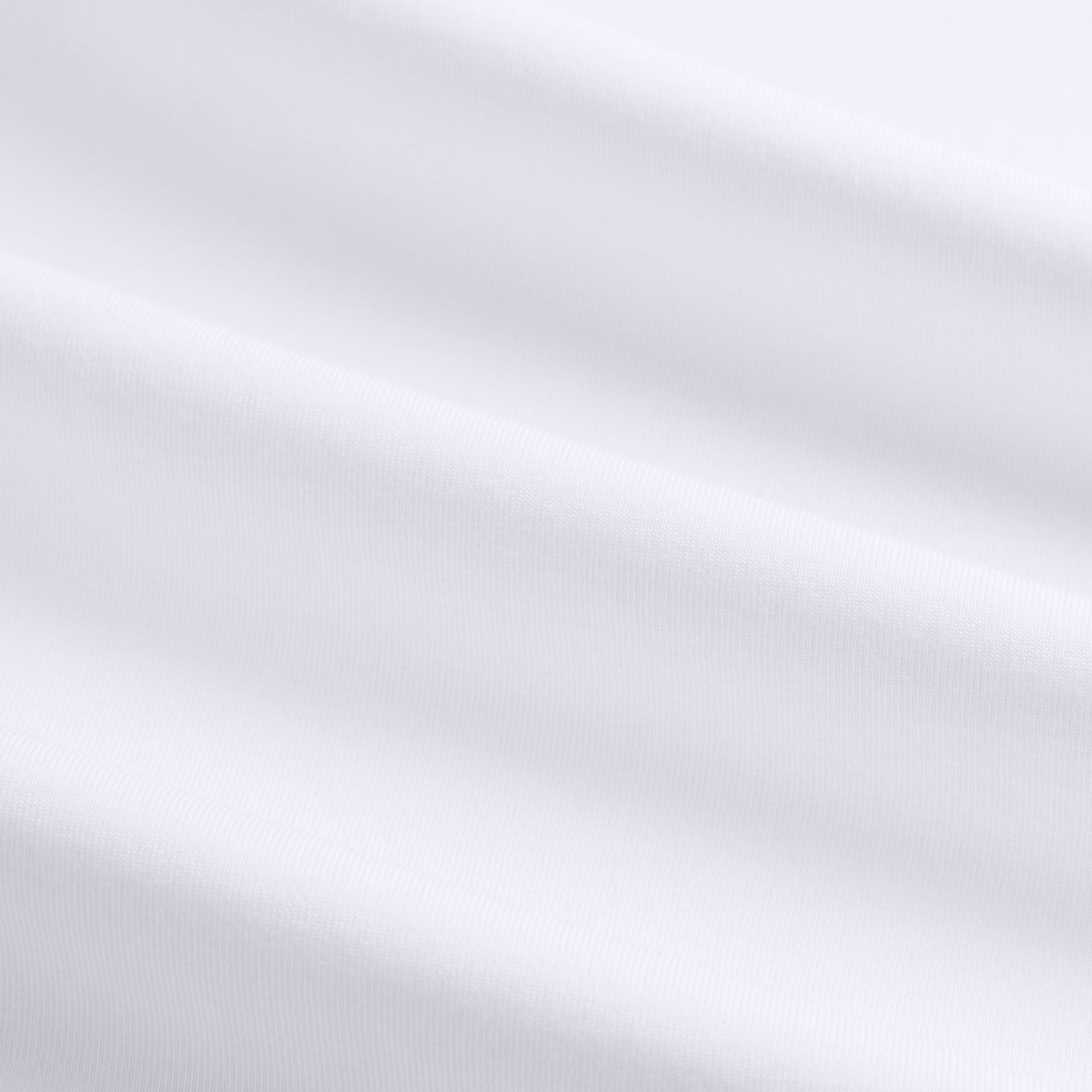 &Kin Darin Tee close-up of soft white cotton jersey knit texture
