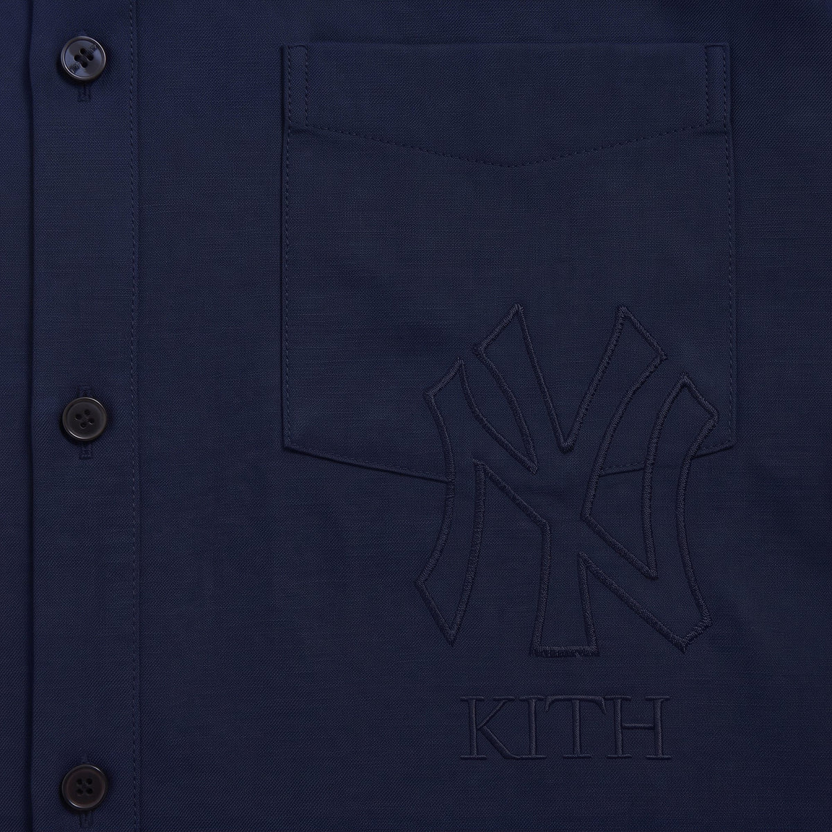 Kith for the New York Yankees Flannel Deon Overshirt - Nocturnal