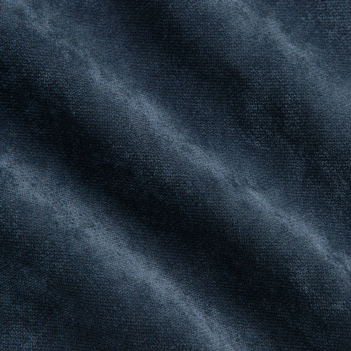 Close-up of navy suede-effect fabric texture on the Derek Jeter Leon shirt