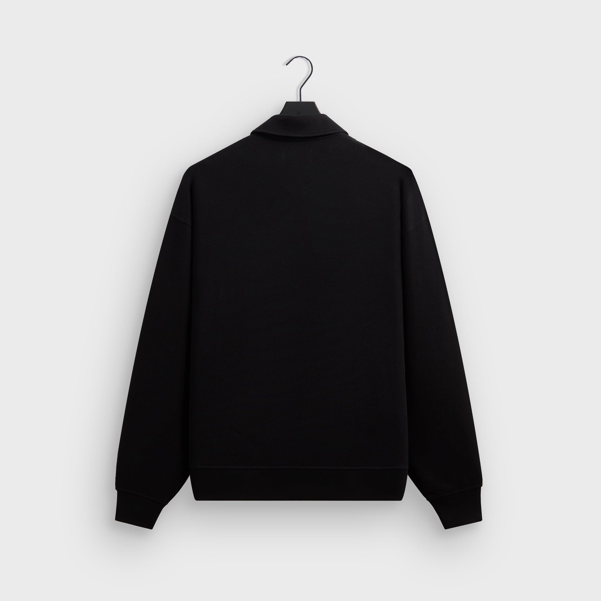 Kith Micro Waffle Nelson Rugby Pullover - Black