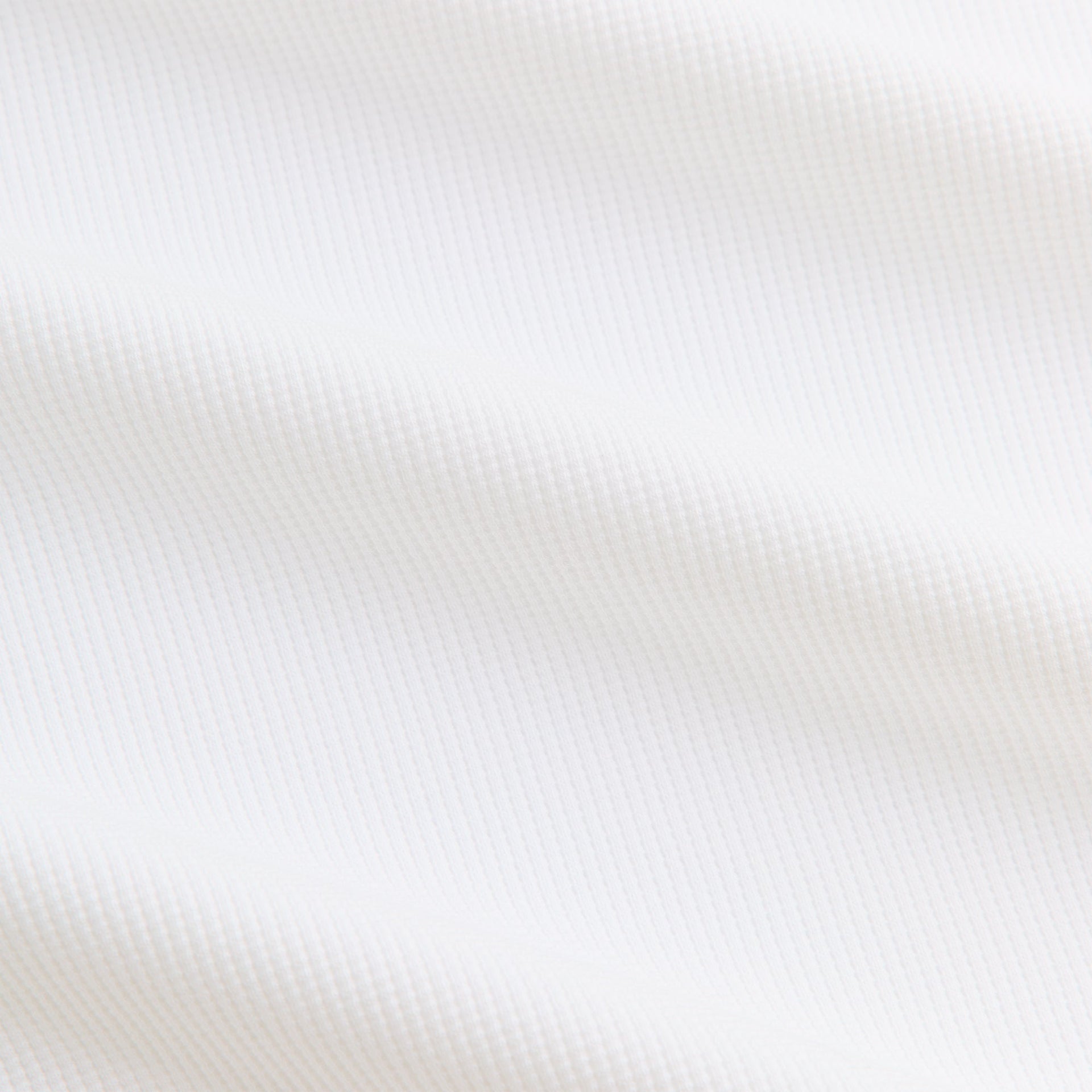 Kith Micro Waffle Tristan Henley - White