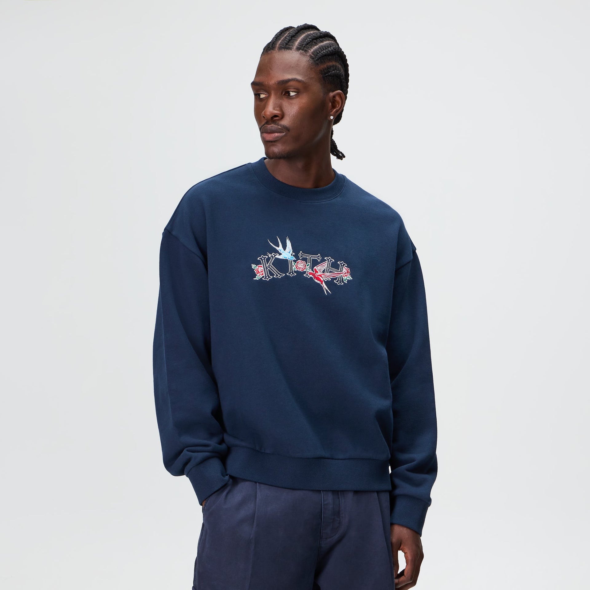 Kith Swallow Rose Nelson Crewneck - Nocturnal