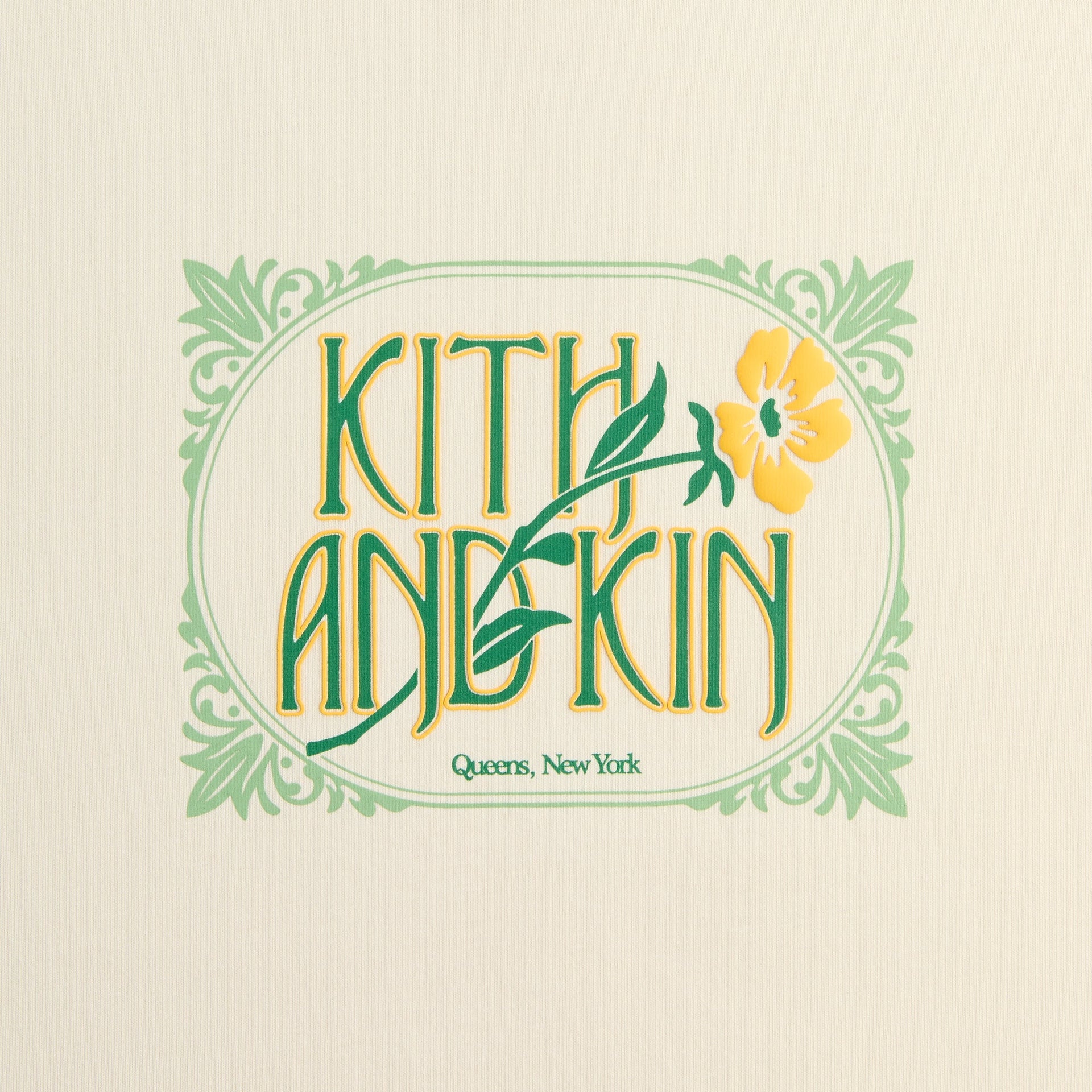 Kith Folk Bloom Alex Boxy Tee - Waffle