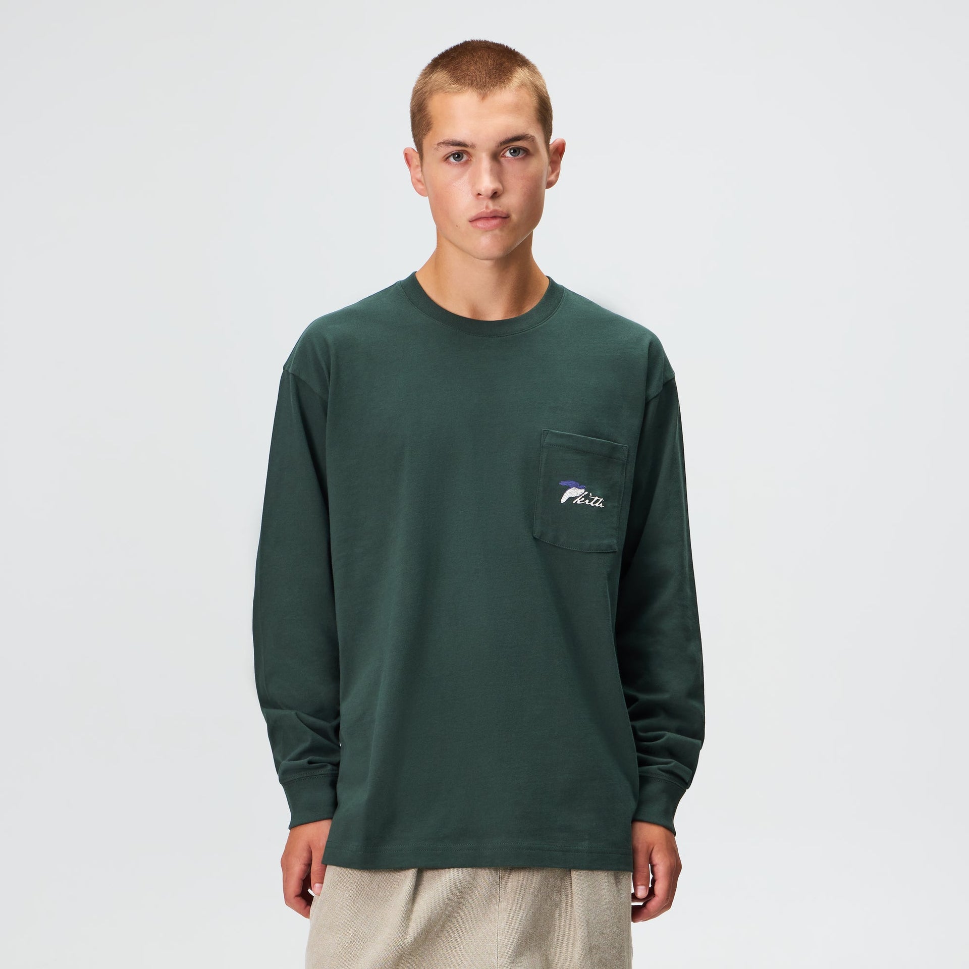 Kith Winter Tailbird Long Sleeve Pocket Tee - Stadium