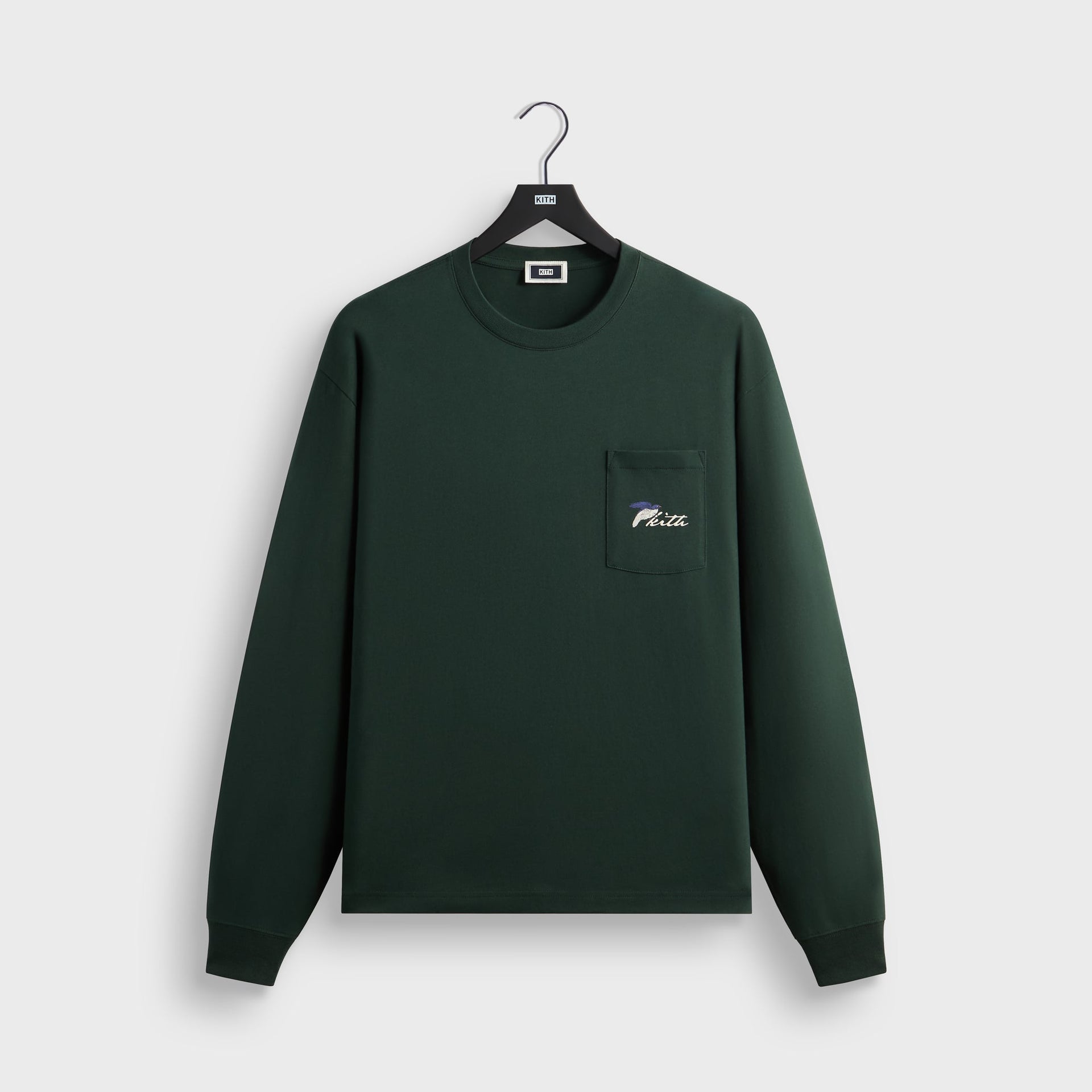 Kith Winter Tailbird Long Sleeve Pocket Tee - Stadium - PH