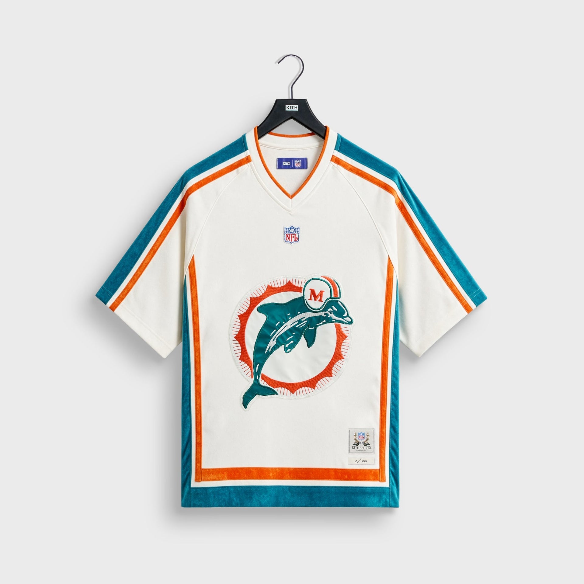 Kith & the NFL for the Miami Dolphins Leon Shirt - White - PH