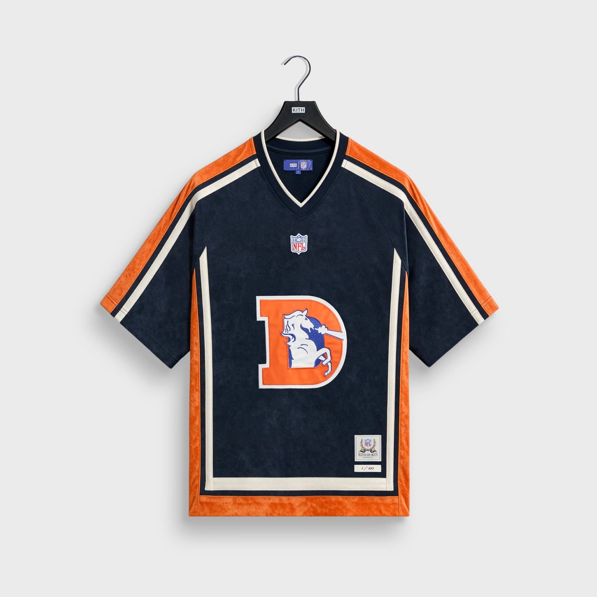 Kith & the NFL for the Denver Broncos Leon Shirt - Nocturnal