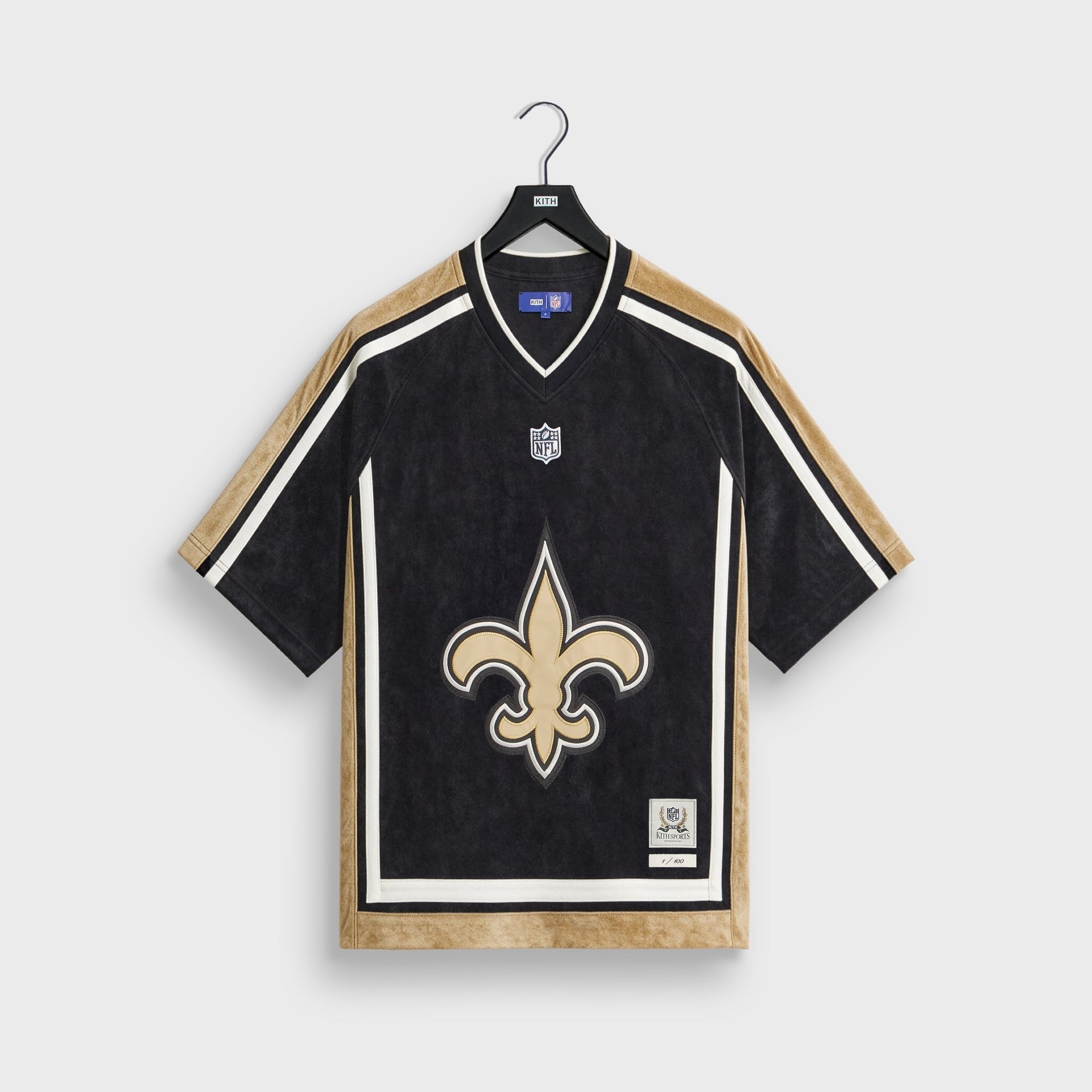 Kith & the NFL for the New Orleans Saints Leon Shirt - Black - PH