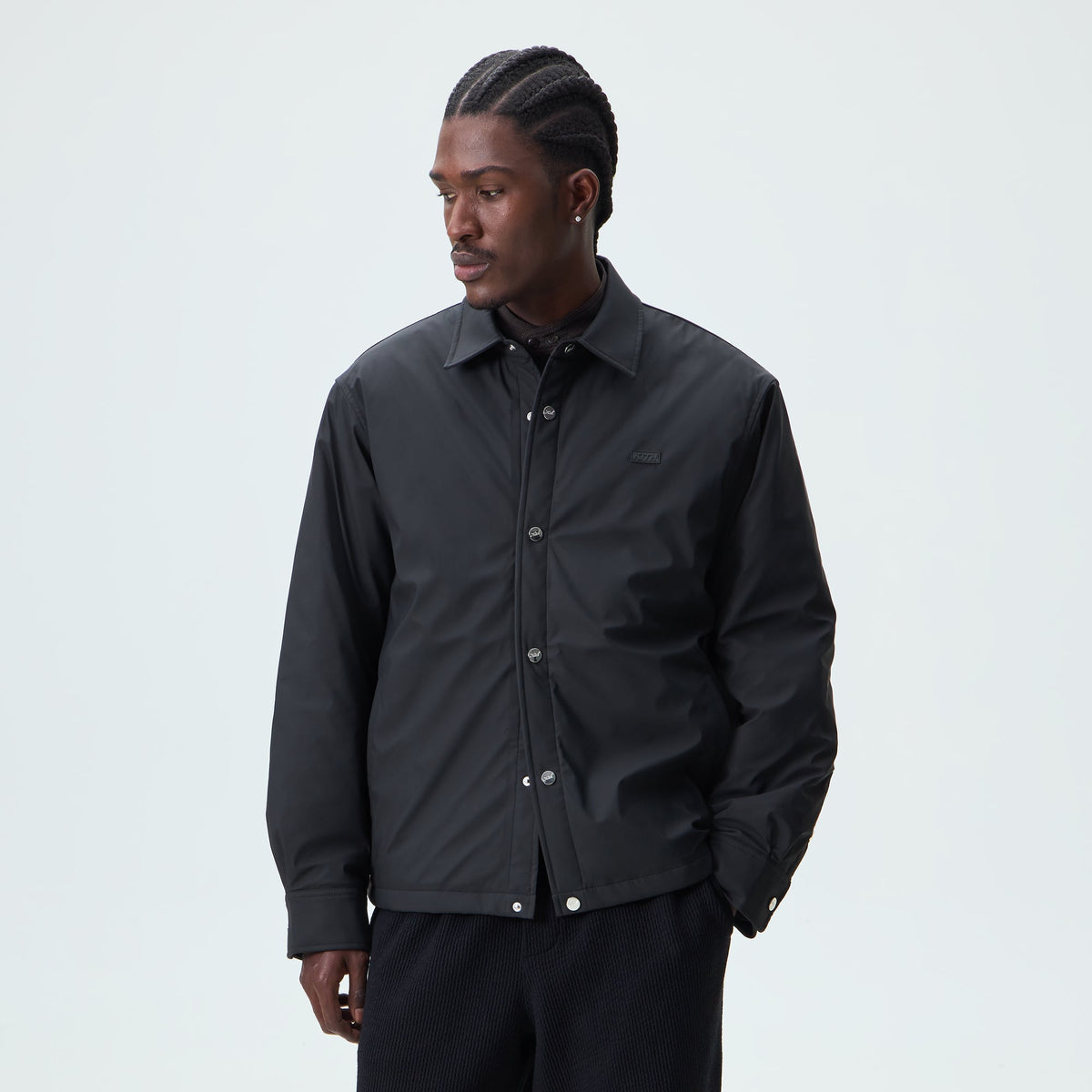 Kith Stretch Poly Brixton Shirt Jacket - Black