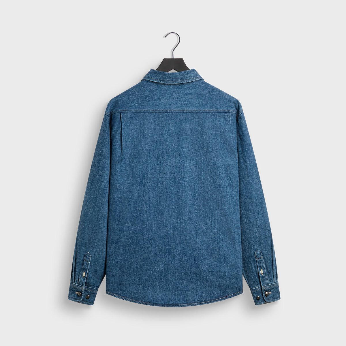 &Kin Brushed Denim Tomas Buttondown - Mid Indigo - PH