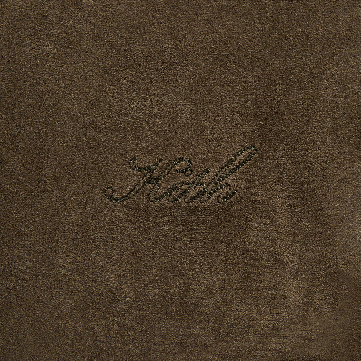 Kith Brushed Microsuede Long Sleeve Warwick Shirt - Armadillo