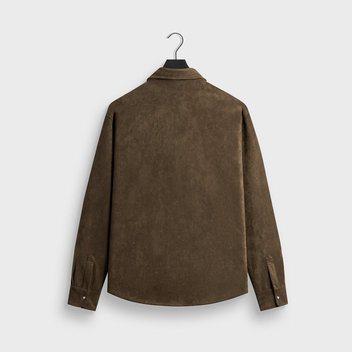 Kith Brushed Microsuede Long Sleeve Warwick Shirt - Armadillo