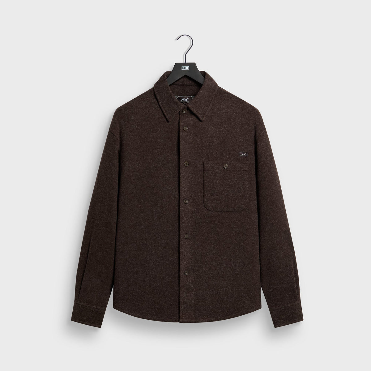 Kith Felted Jersey Tomas Buttondown Shirt - Kindling - PH