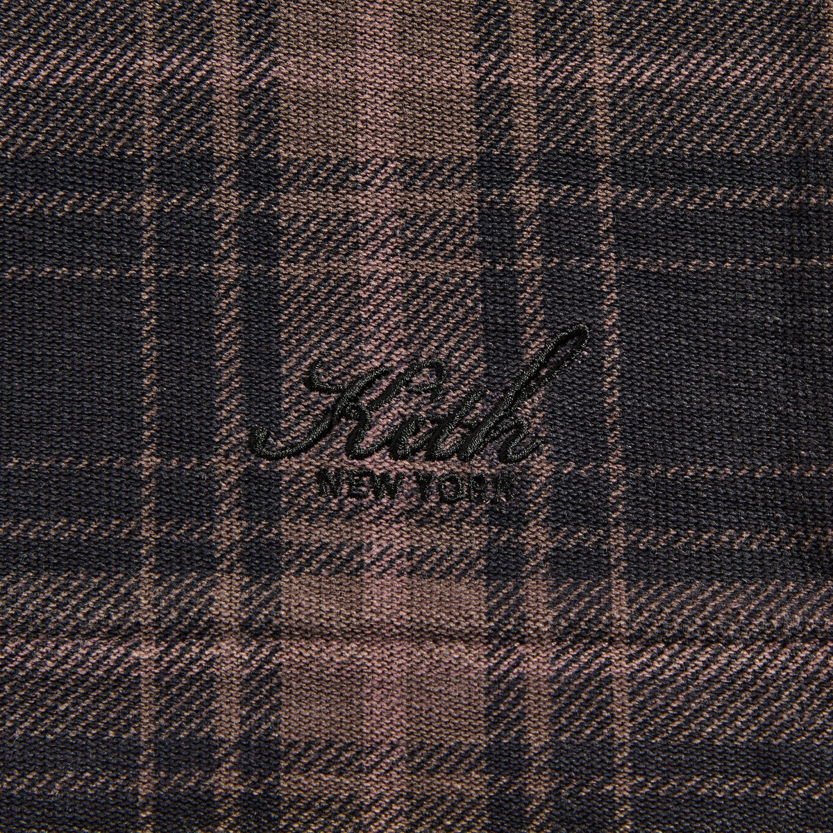 Kith Plaid Jersey Kurt Quarter Zip - Ascot