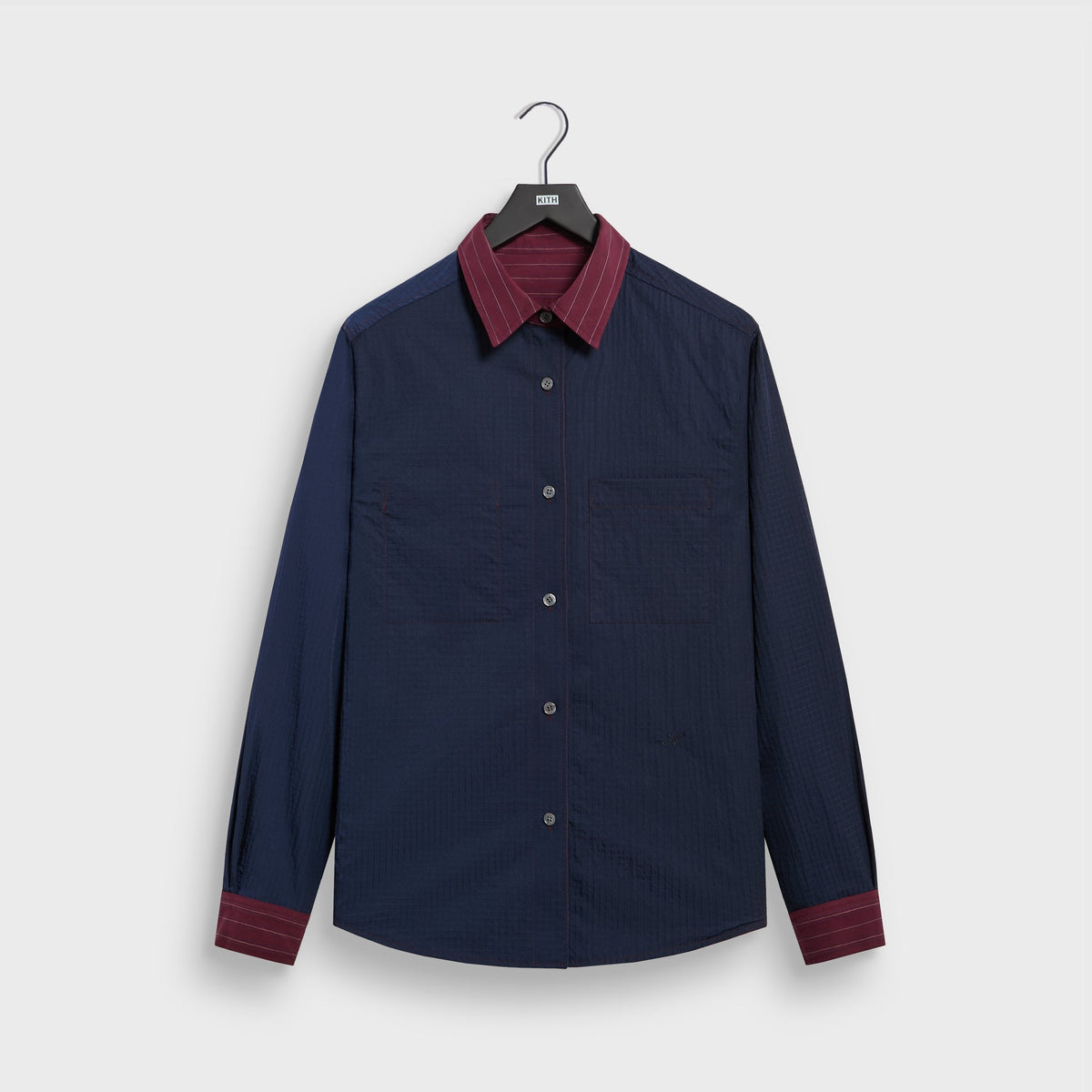 Kith Check Lined Georgie Shirt - Nocturnal - PH