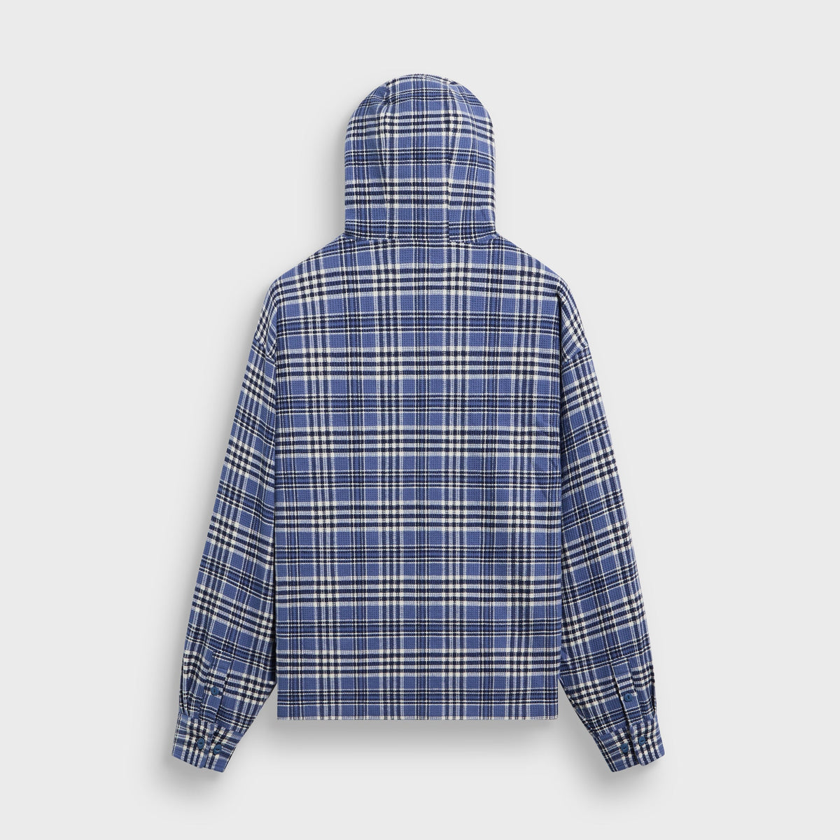 Kith Waffle Plaid Henson Hooded Buttondown - Voyage
