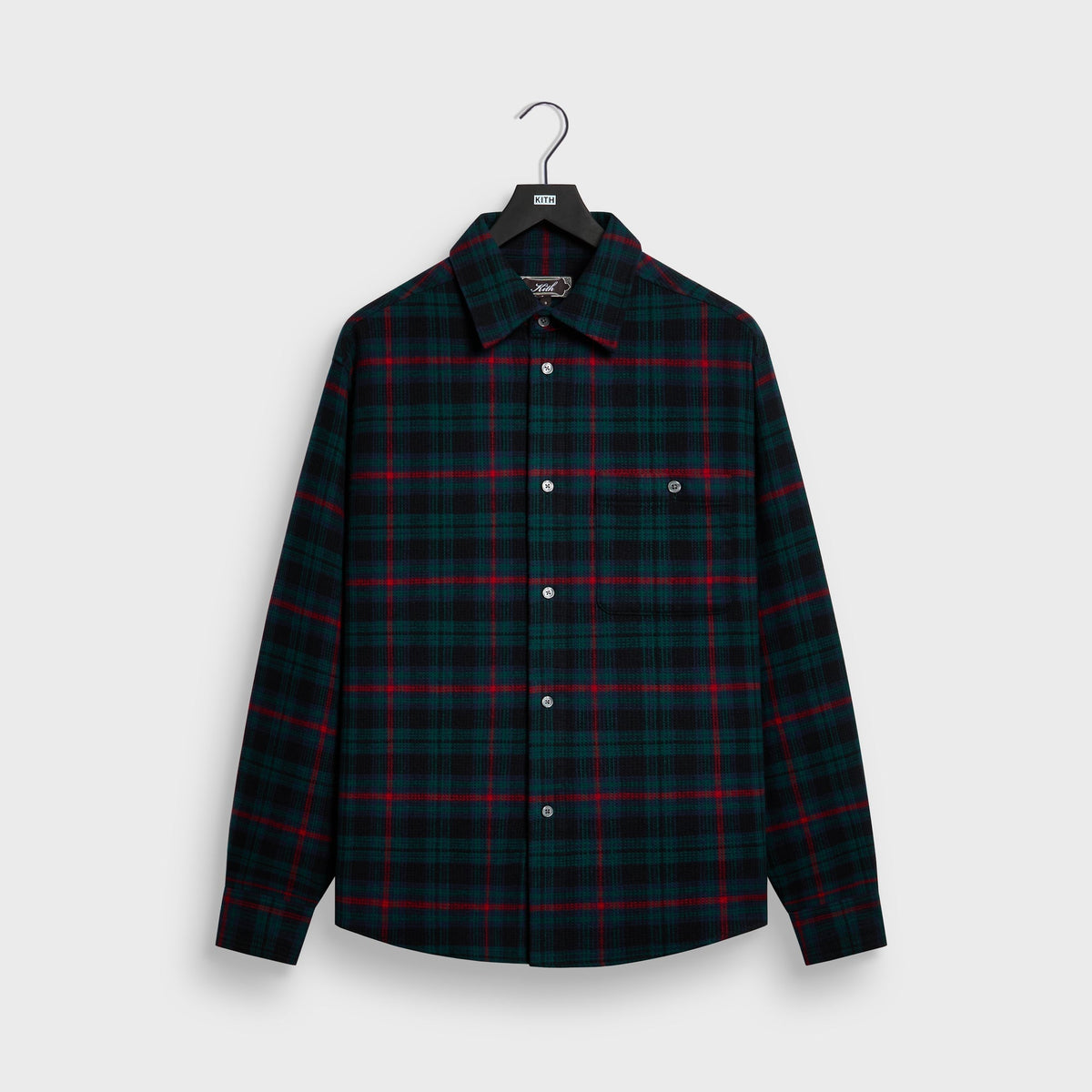 Kith Waffle Plaid Tomas Buttondown Shirt - Black - PH