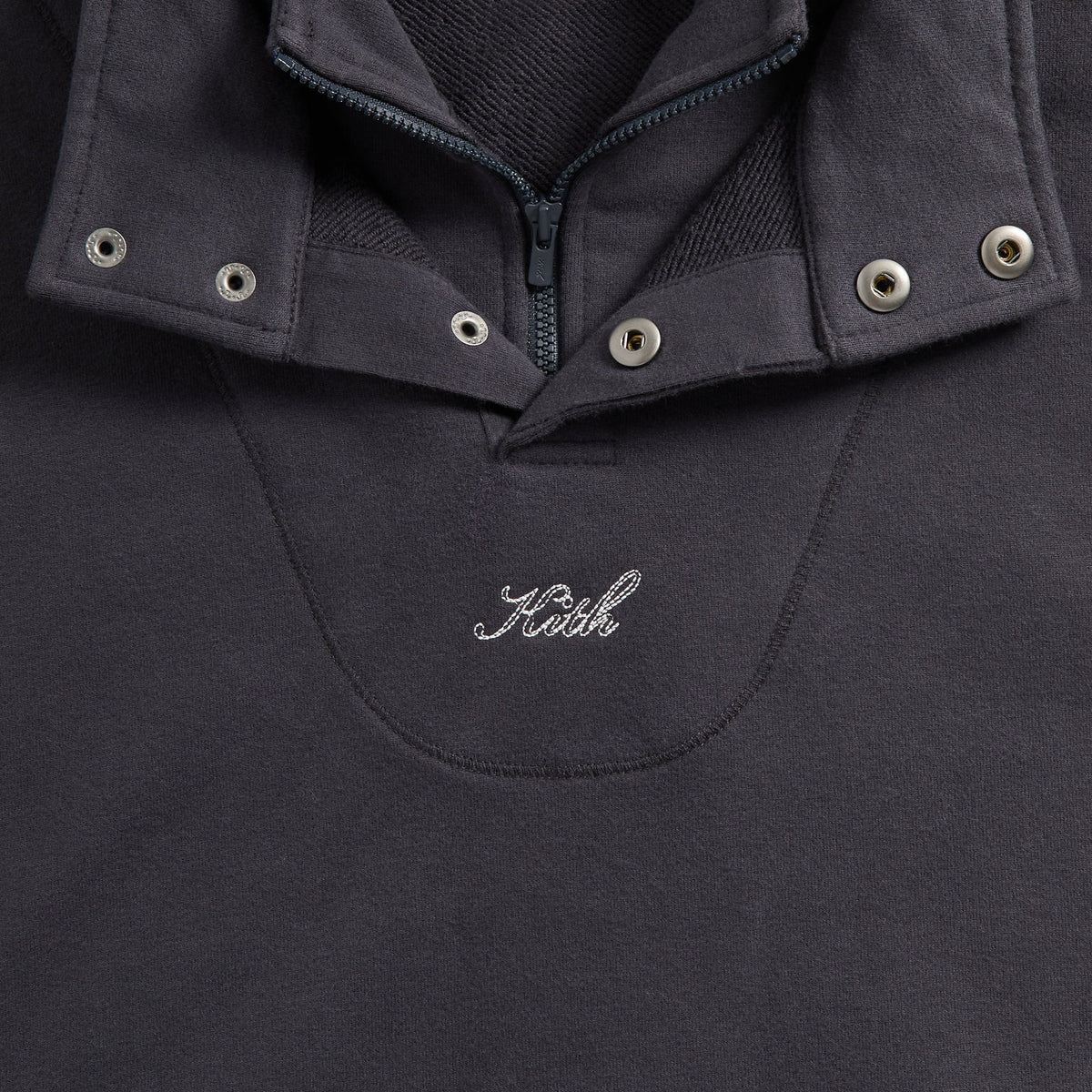 Kith Sueded French Terry Emory Hoodie - Ink
