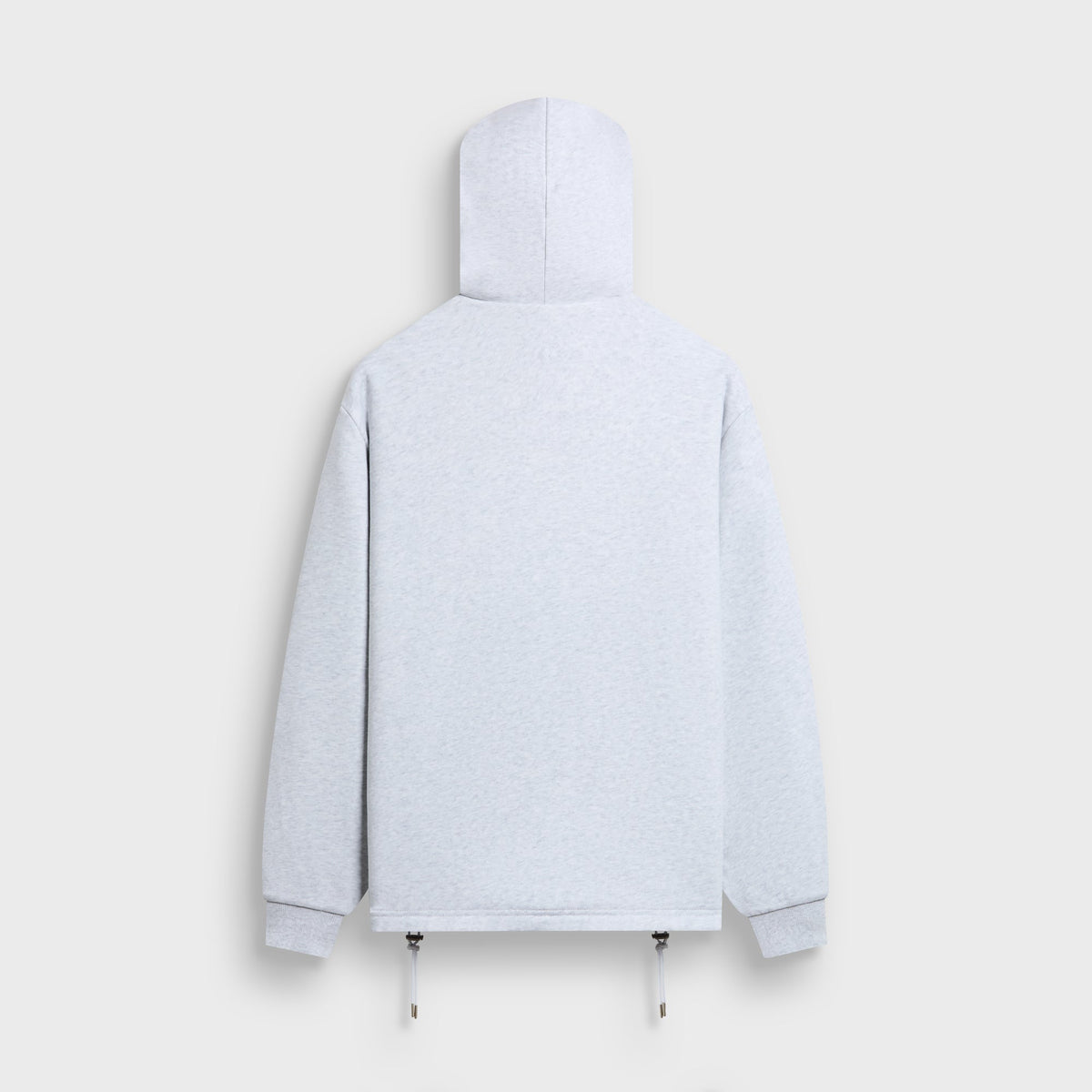 Kith Reversible Waffle Plaid Khenny Zip-Up Hoodie - Light Heather Grey