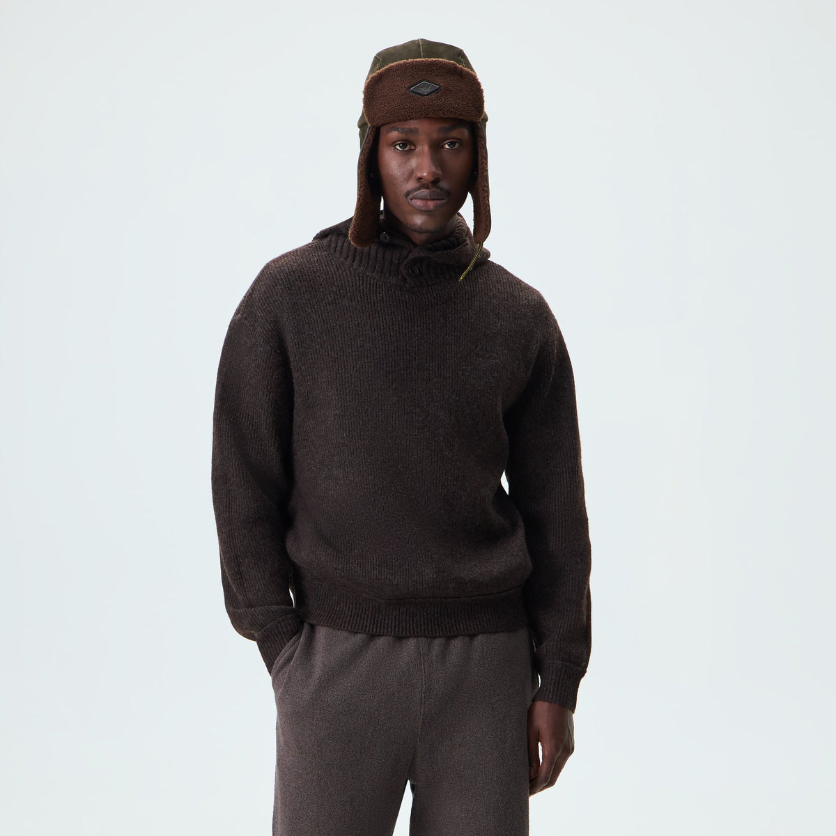 Kith Lucero Knit Hoodie - Kindling