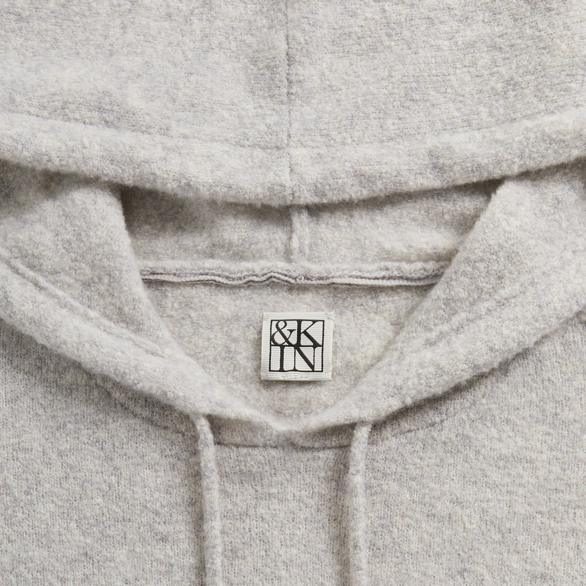 &Kin Cashmere Bennie Full Zip Hoodie - Heather Grey - PH