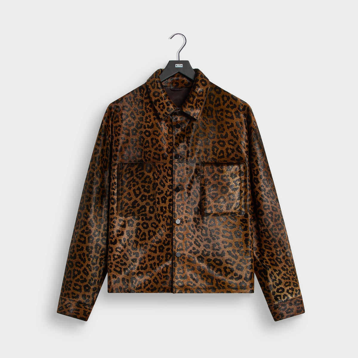&Kin Leopard Pony Hair Henson Shirt - Kindling
