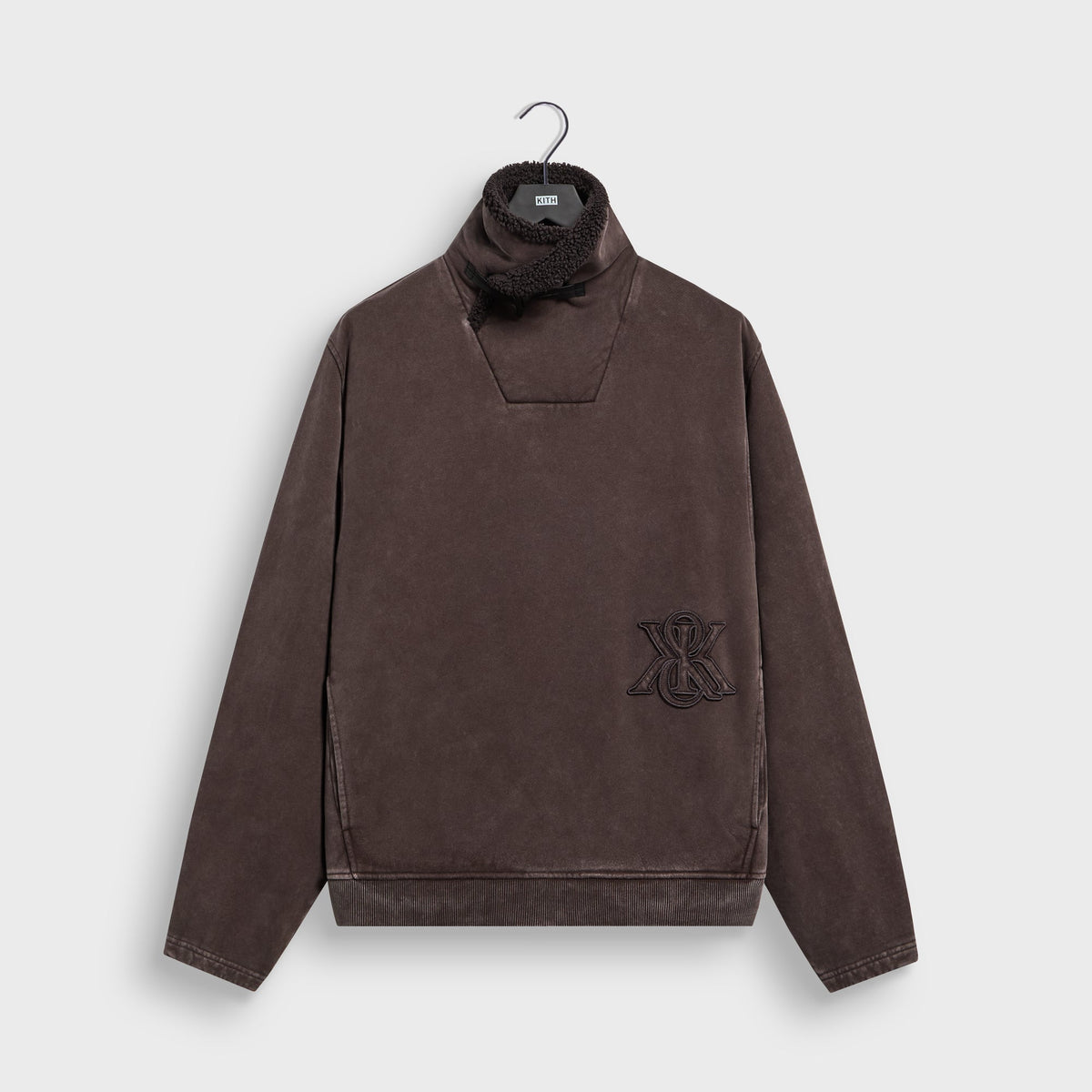 Kith Garment-Dyed Fleece Lazlo Pullover - Kindling - PH