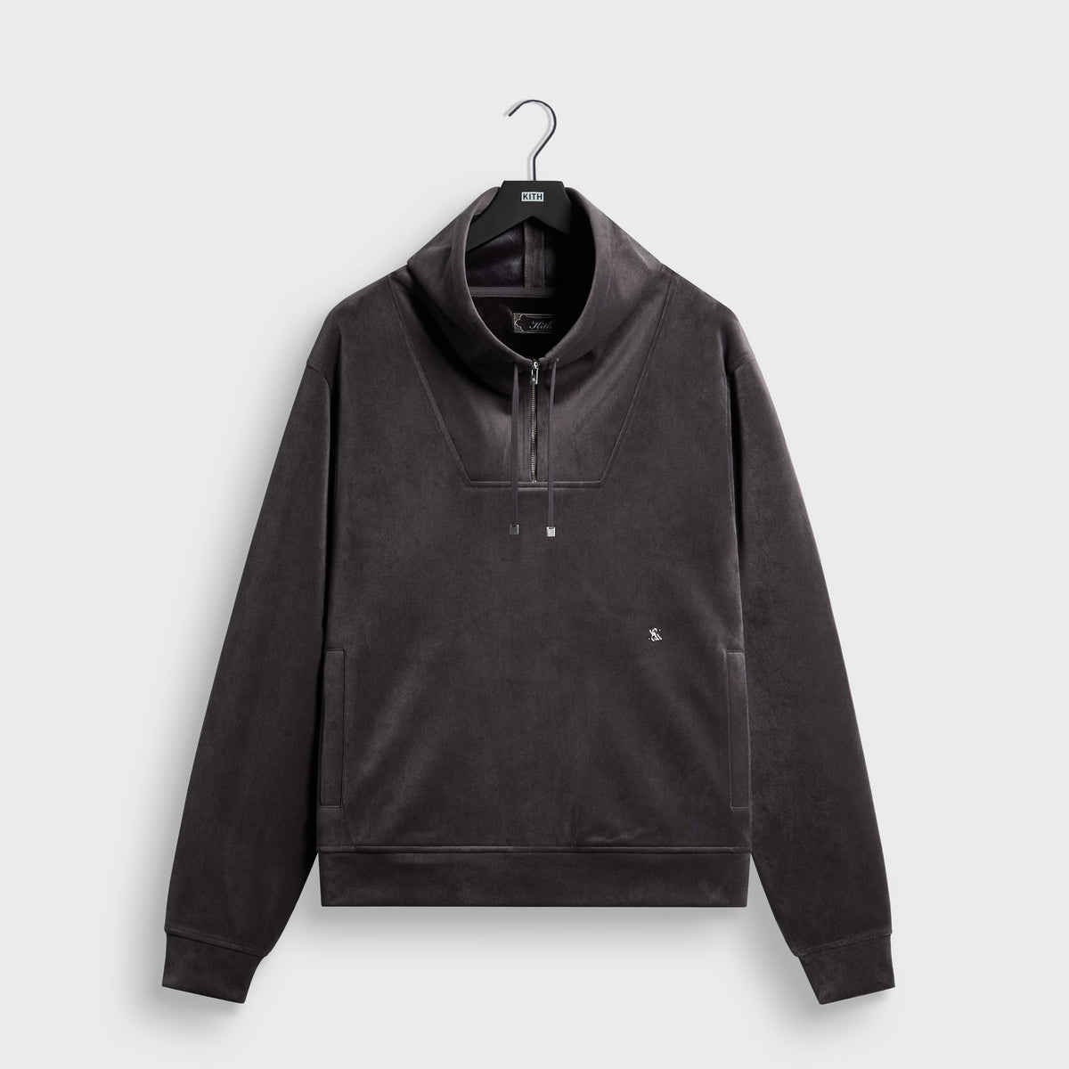 Kith Plush Corduroy Cole Quarter Zip - Battleship - PH