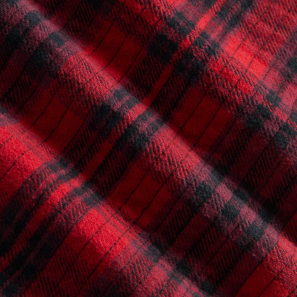 Kith Quilted Flannel Boxy Collared Overshirt - Allure