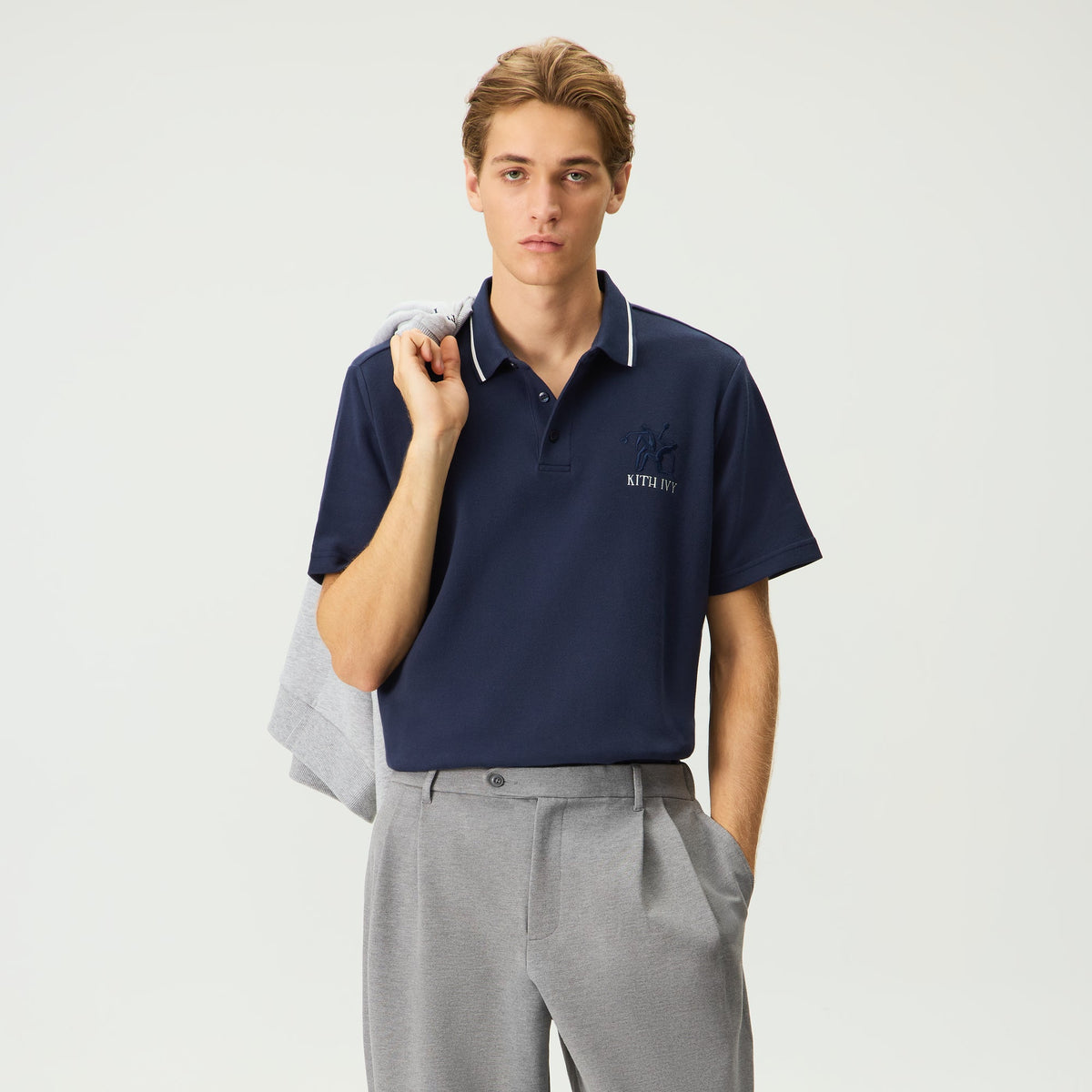 Kith Ivy Tipped Polo - Nocturnal