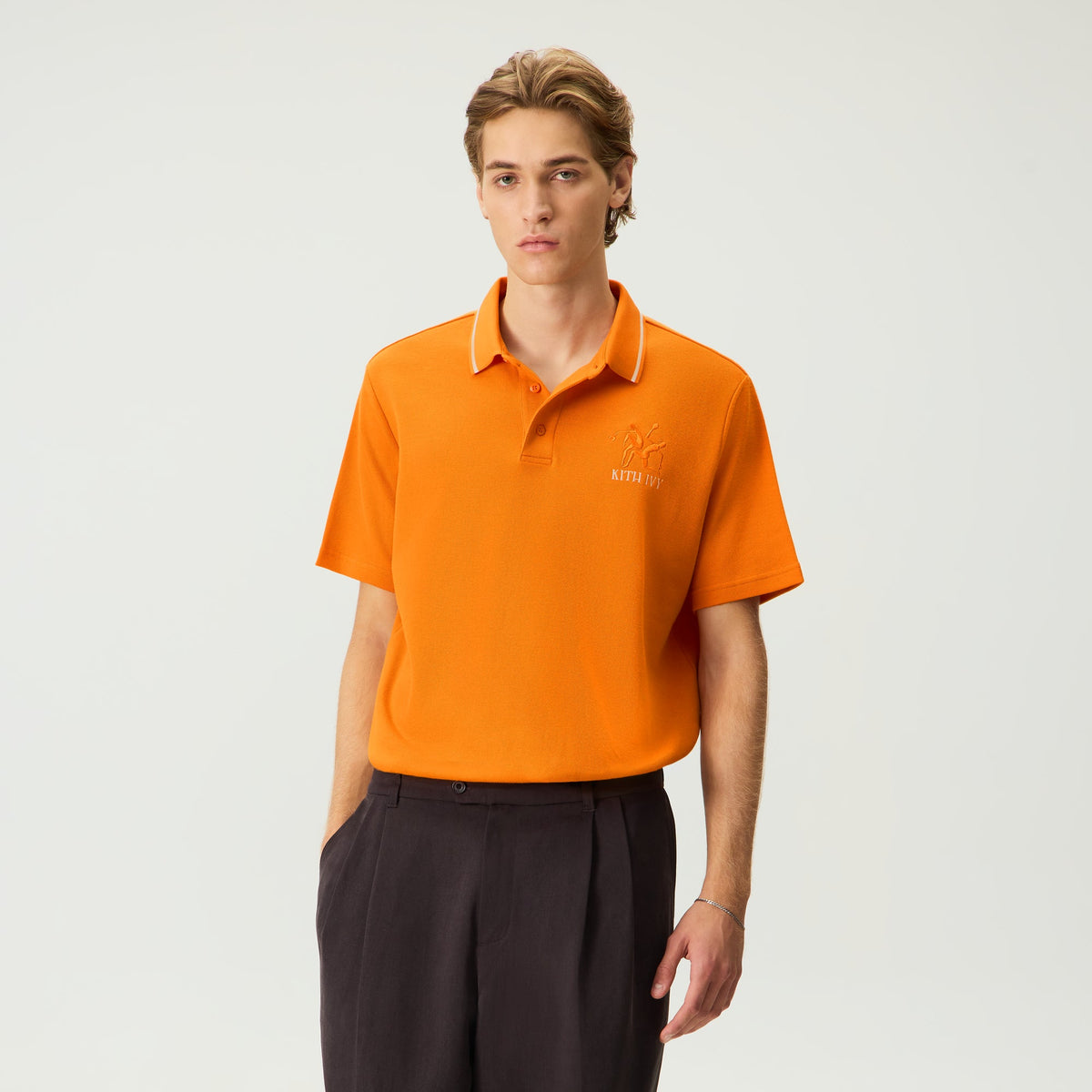Kith Ivy Tipped Polo - Clementine