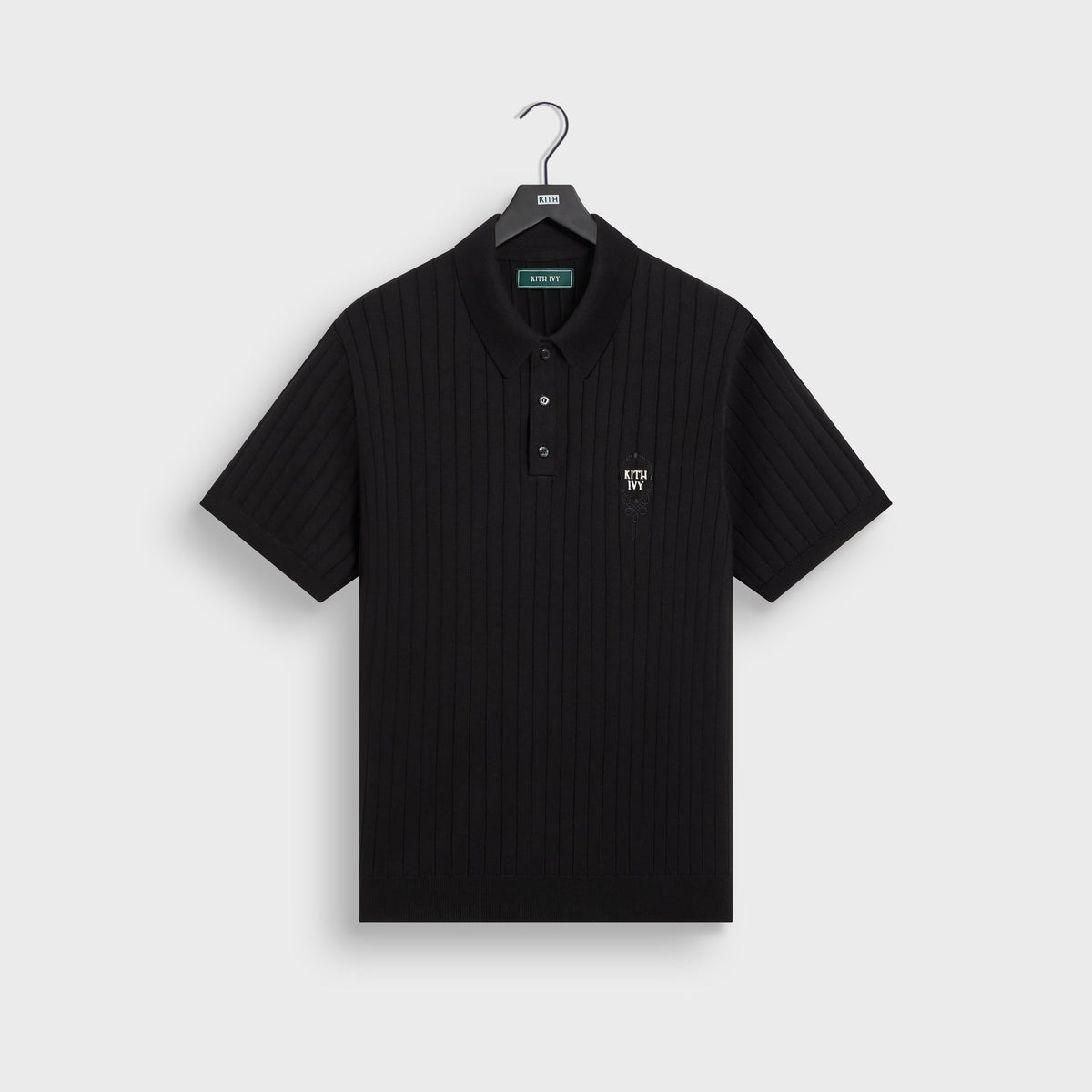 Kith Ivy Knit Tilden Polo - Black