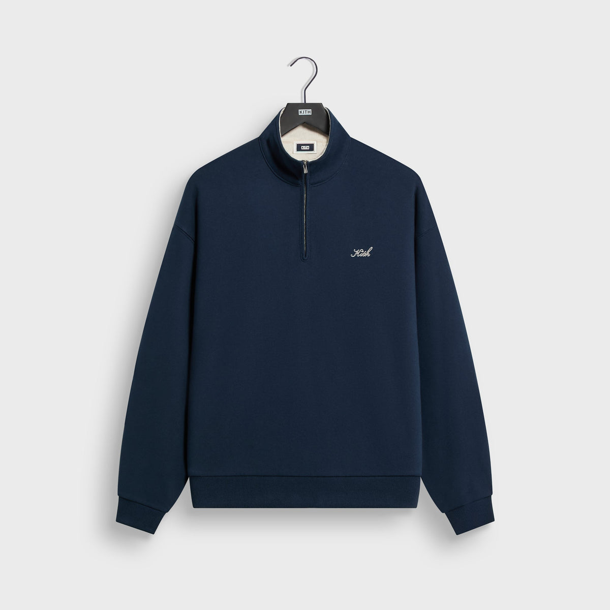 Kith Thermal Lined Fleece Nelson Quarter Zip - Nocturnal