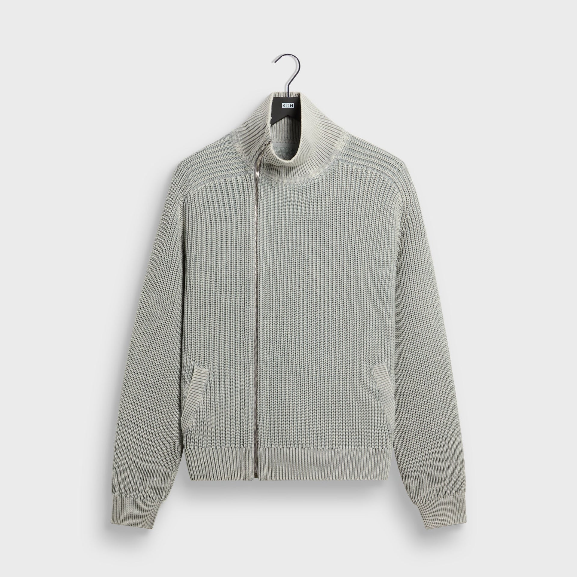 Kith Marlon Full Zip Sweater - Mist