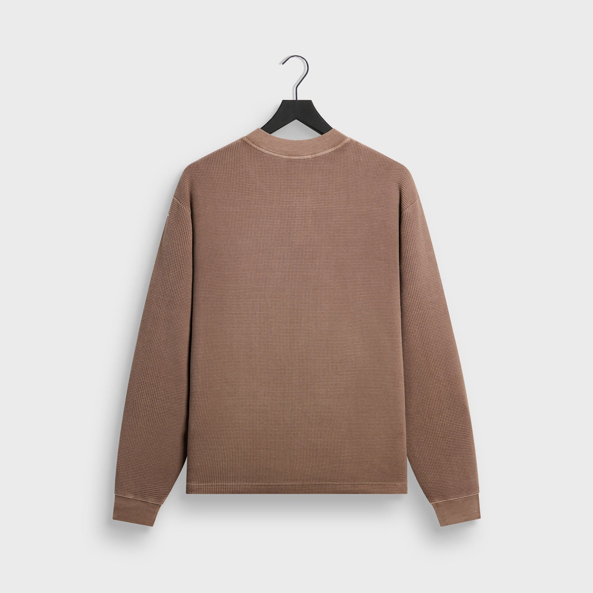 Kith Long Sleeve Waffle Albie Henley - Quicksand - PH