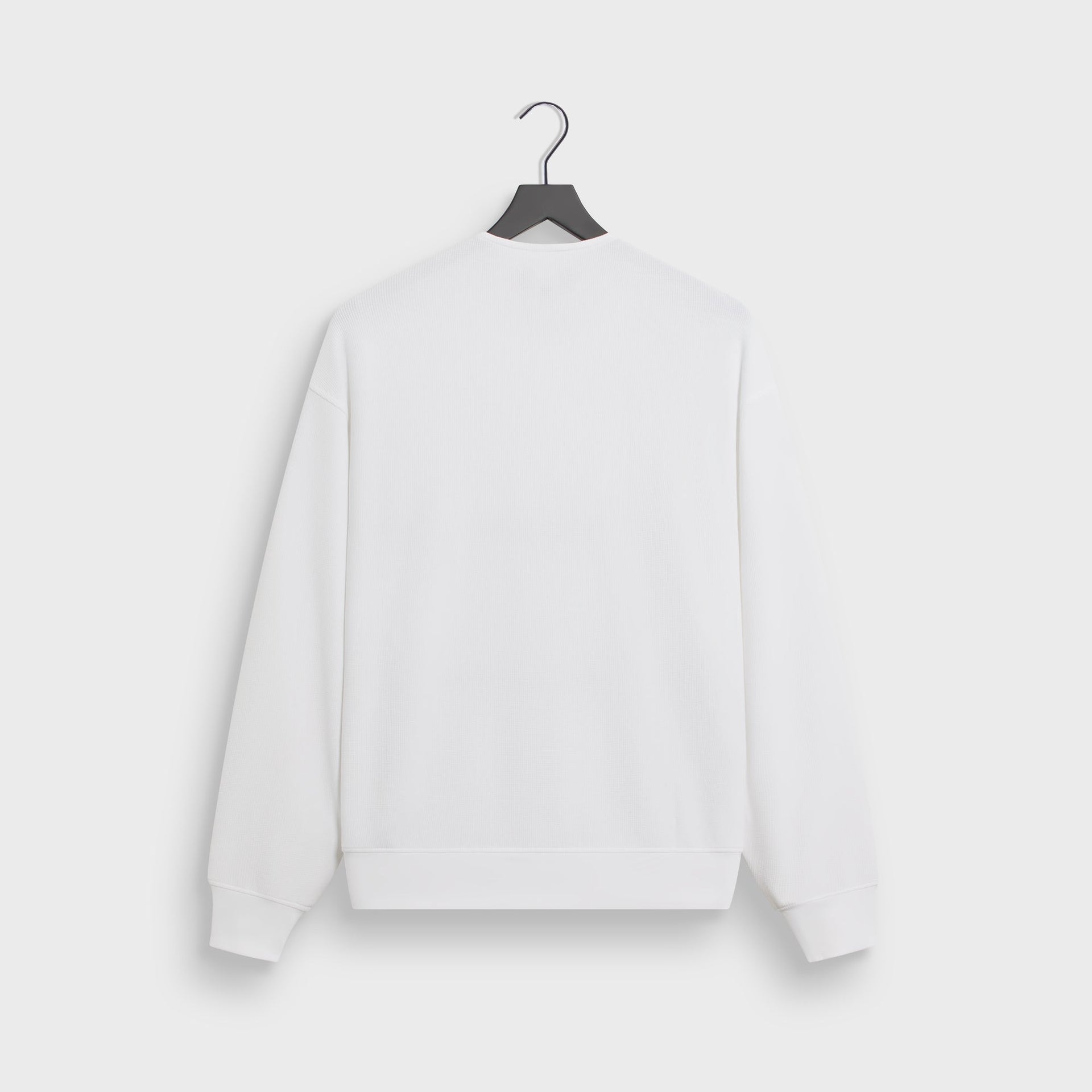 Kith Micro Waffle Long Sleeve Colby Pullover - White