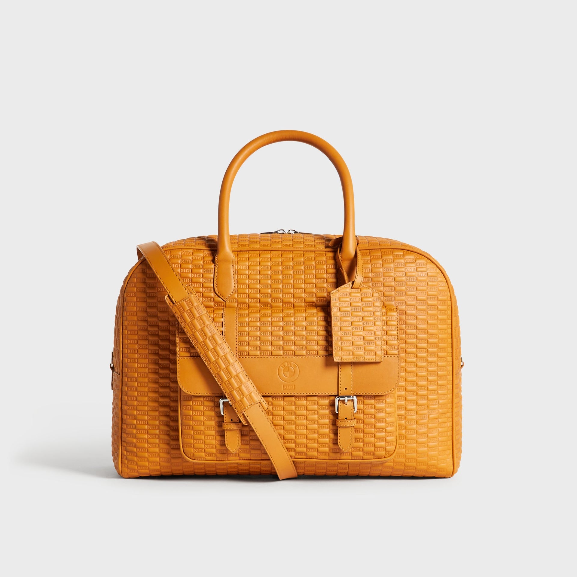 Kith for BMW Leather Overnight Bag - Camel