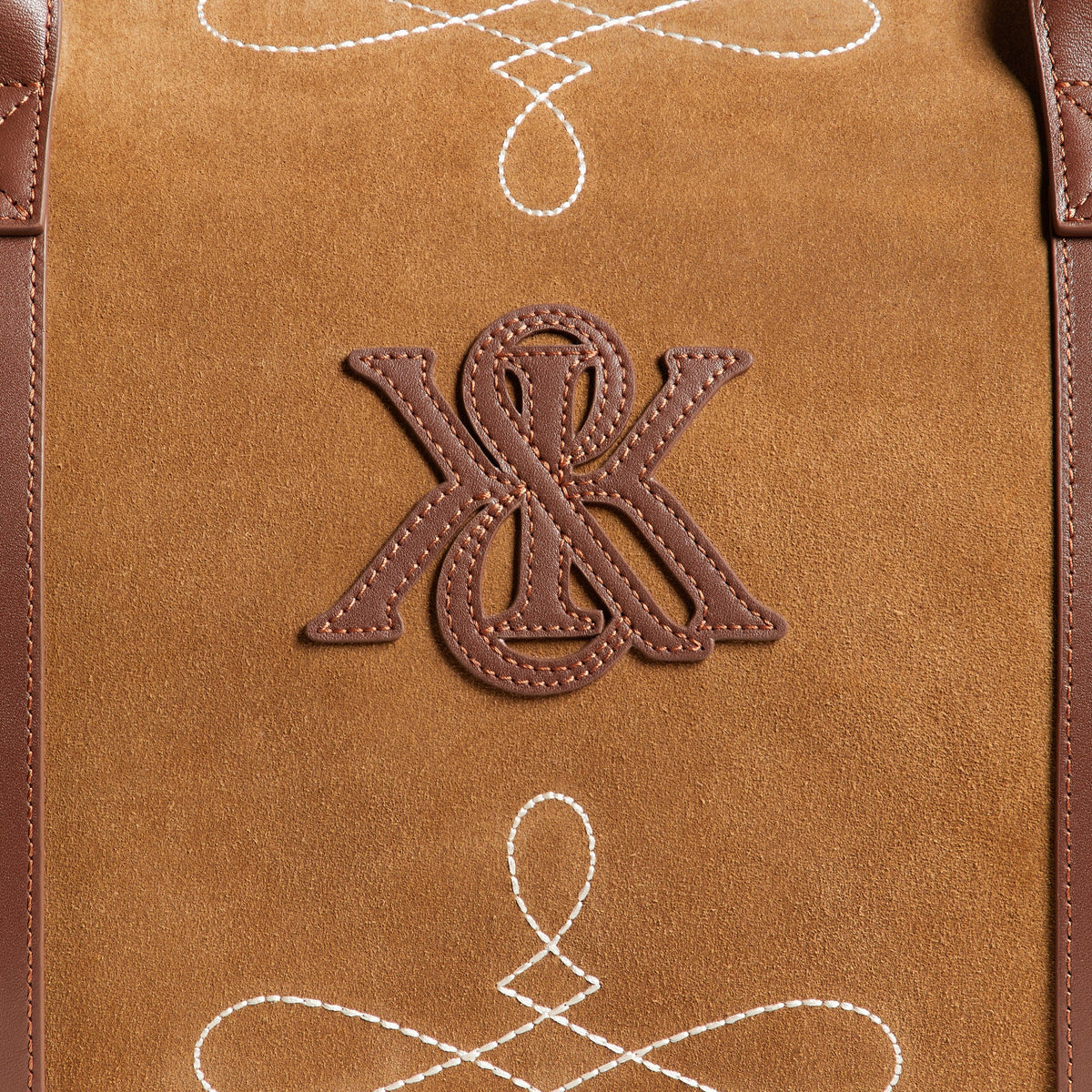 Kith Duffle Suede Leather Bag - Snuff