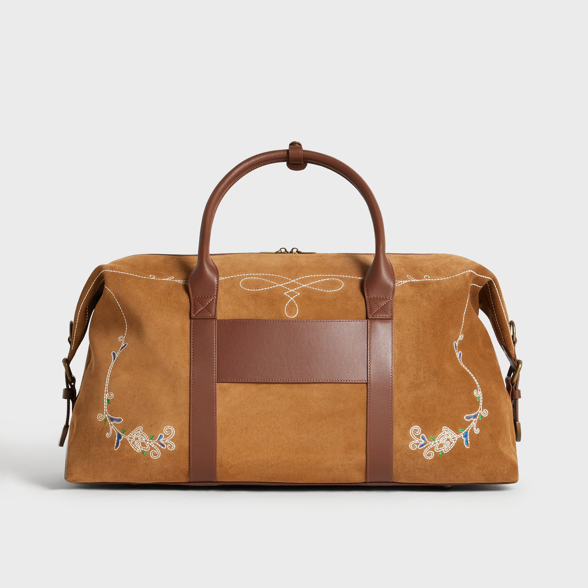 Kith Duffle Suede Leather Bag - Snuff
