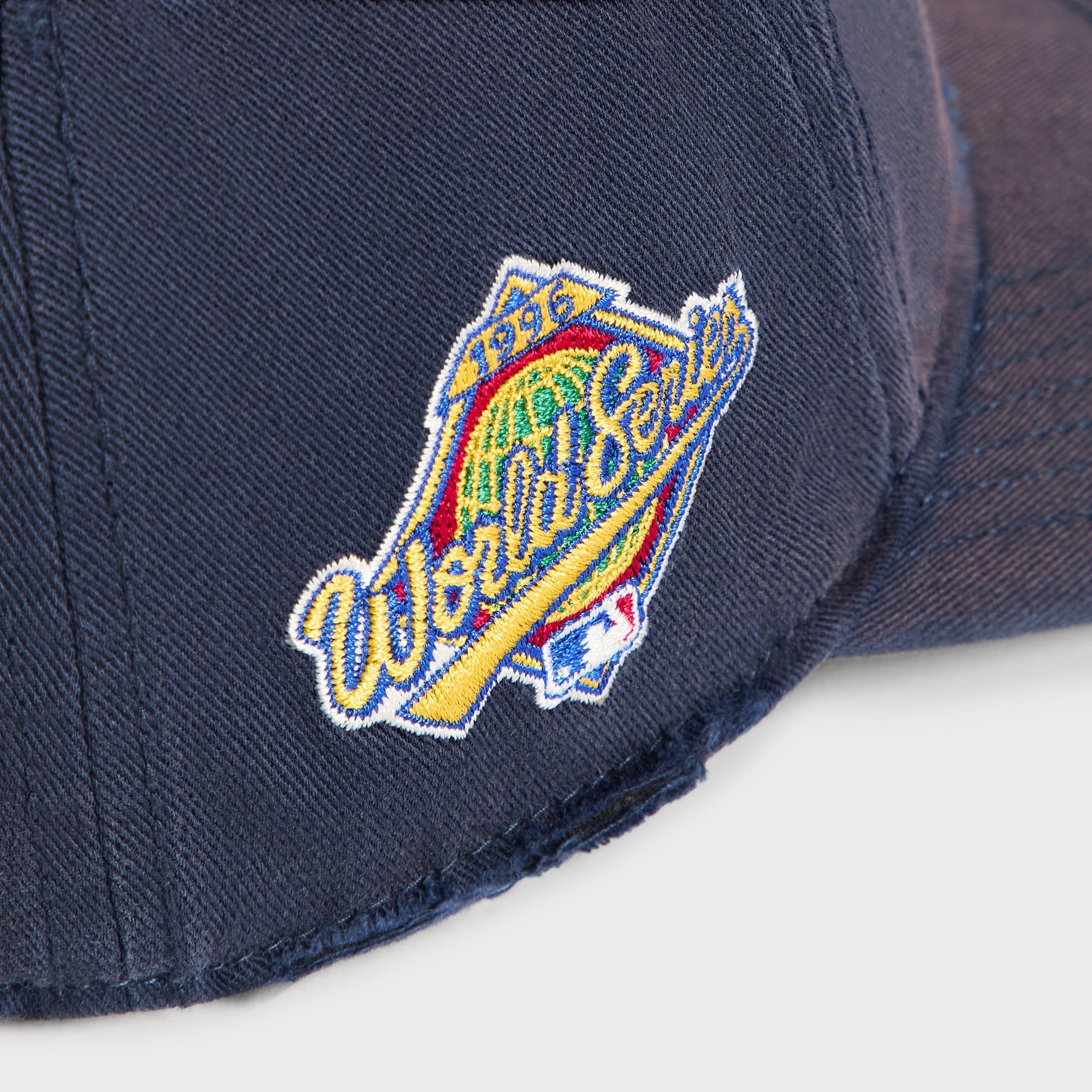 Kith & '47 Yankees cap in Nocturnal - close-up detail of 1996 World Series patch
