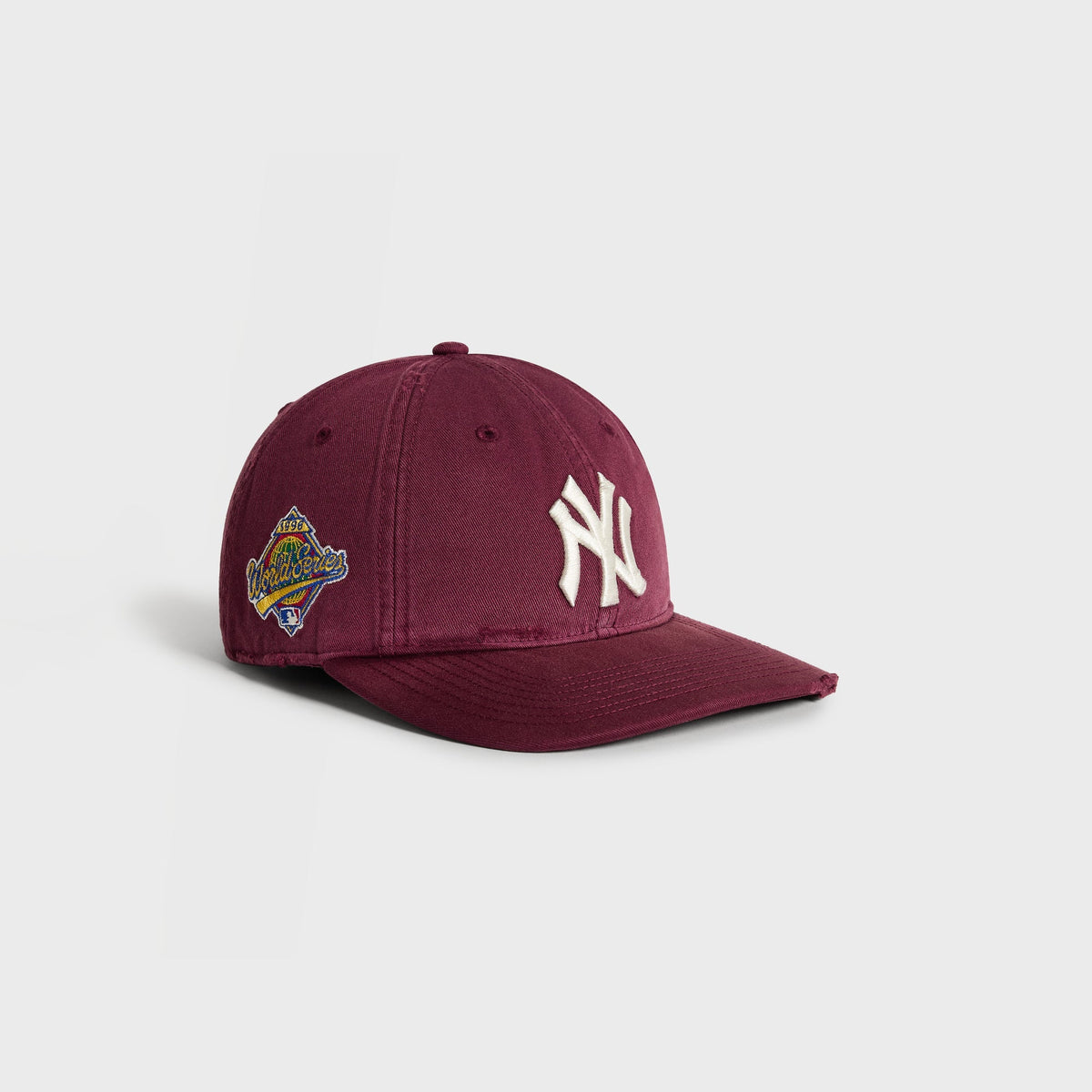 Kith & '47 Yankees cap in Marquee - 3/4 angle showing 1996 World Series side patch