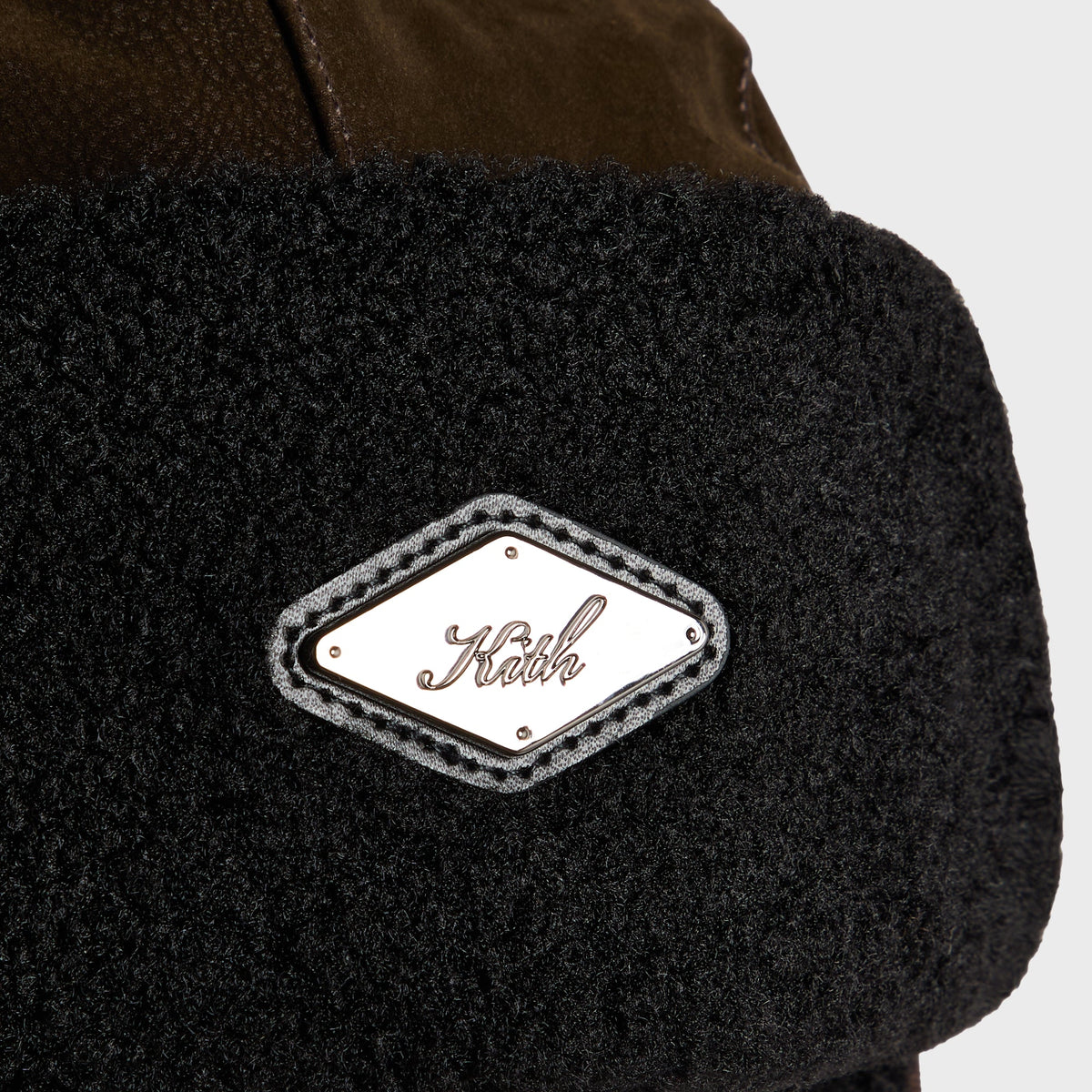 Kith Sherpa Lined Velvet Patina Trapper Hat - Kindling