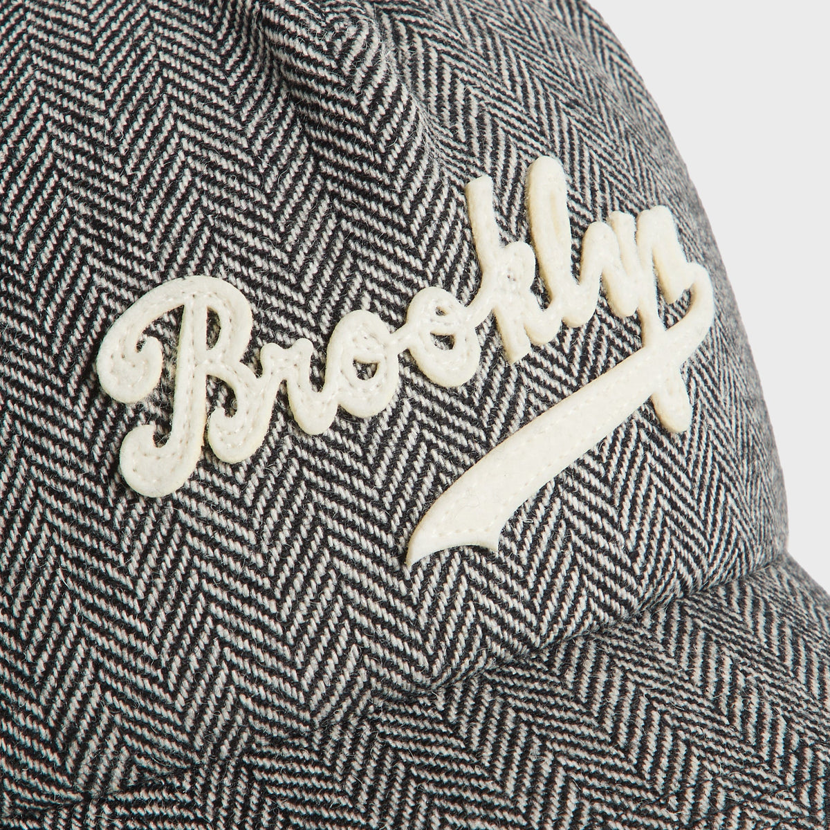 Kith & '47 for the Brooklyn Dodgers Herringbone Wool Clean Up Cap - Argon