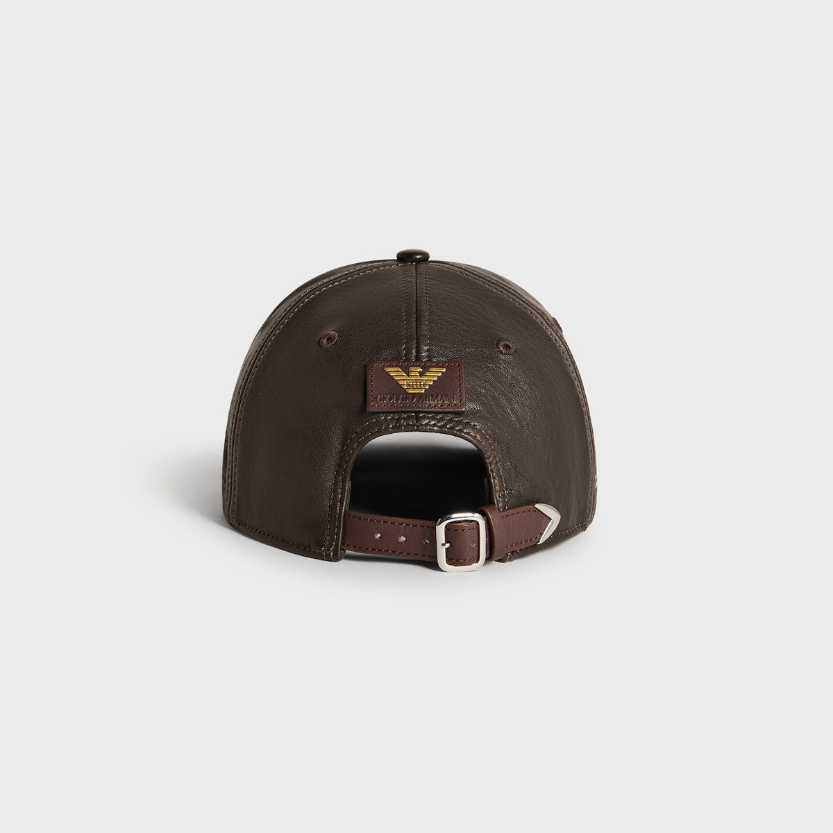 Giorgio Armani & Ronnie Fieg for '47 Soft Leather SL Hitch Cap - Cacao