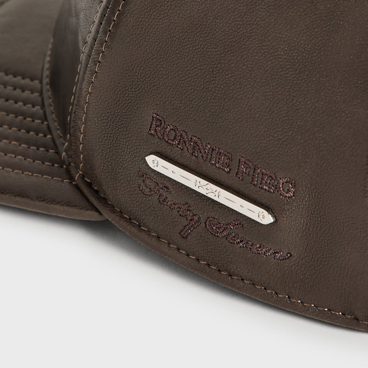 Giorgio Armani & Ronnie Fieg for '47 Soft Leather SL Hitch Cap - Cacao